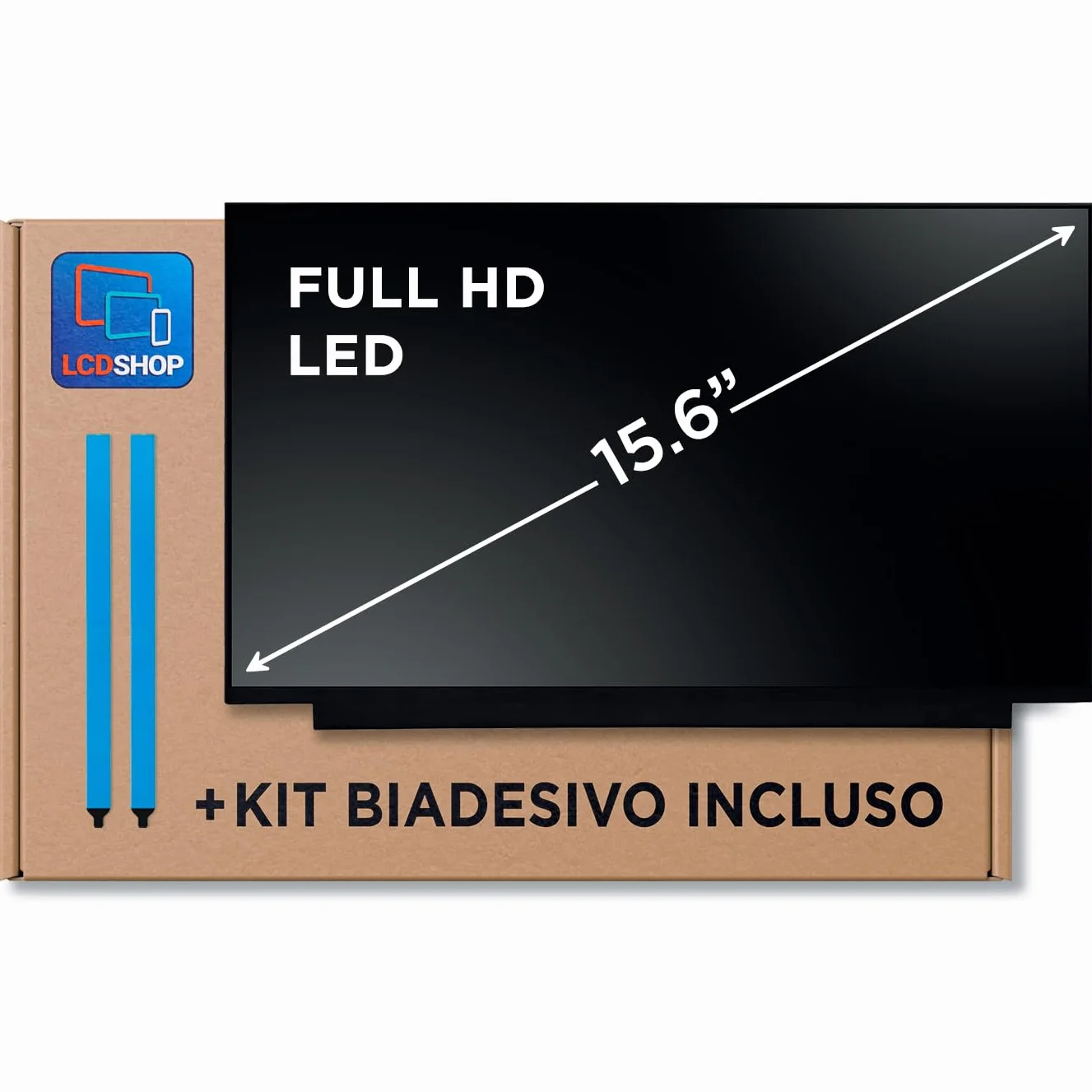 HiQ+ 15.6" Led Compatibile con B156HAN02.1 HW8C Full Hd IPS Display Schermo