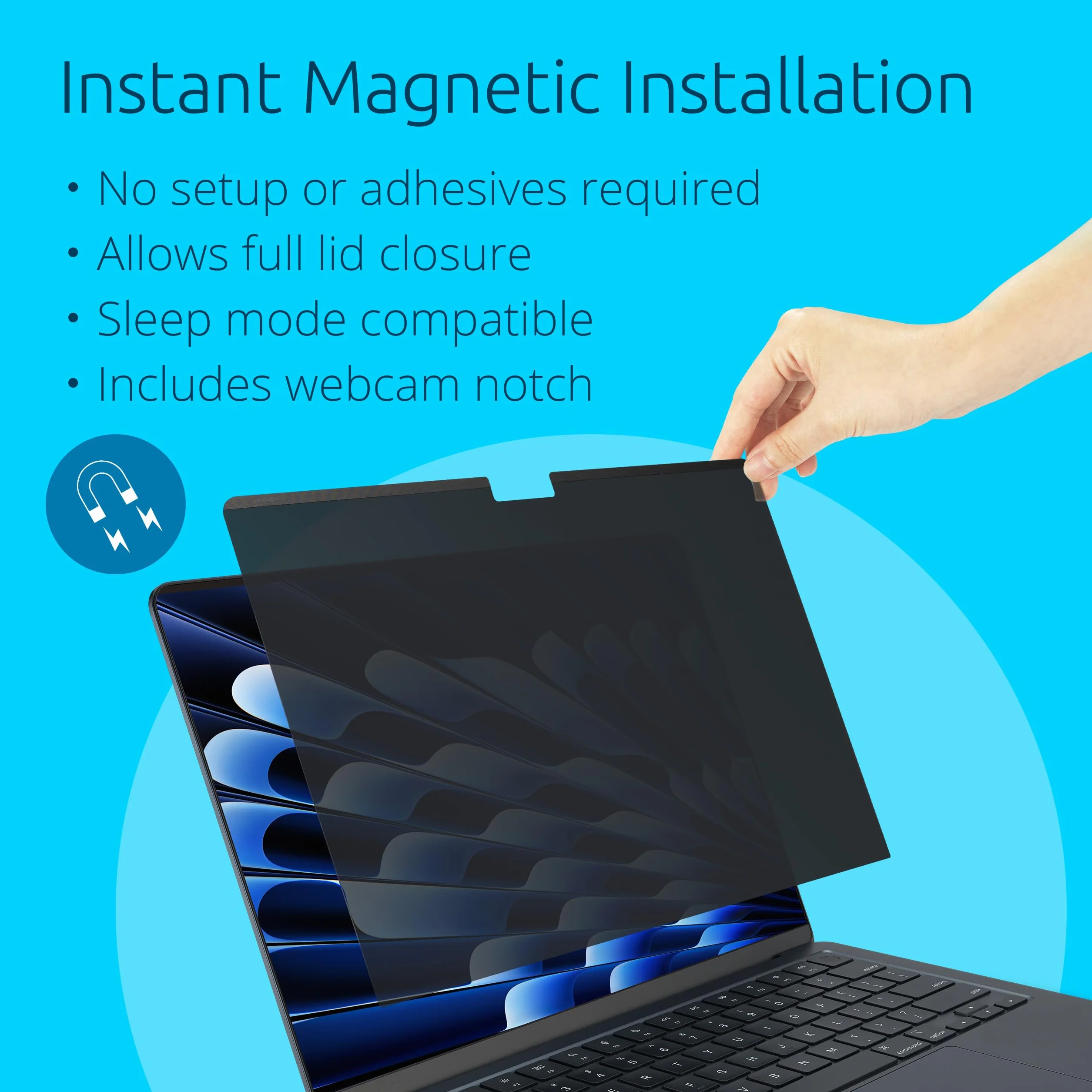 Kensington Schermo magnetico privacy MagPro™ Elite per MacBook Air 13" (2022 e versioni successive)