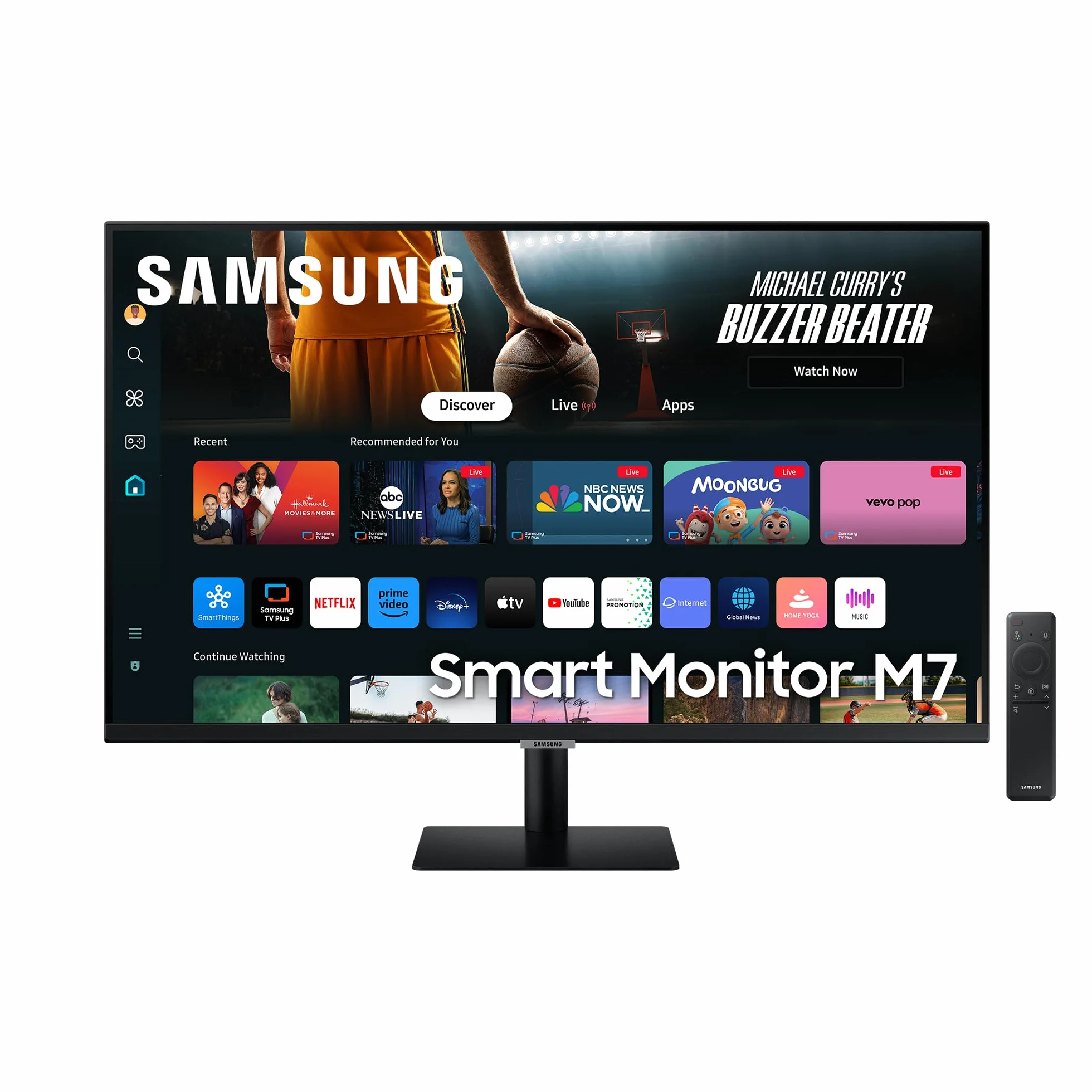 Samsung Smart Monitor M7 S32DM702 32" 4K UHD Smart Hub Streaming Gaming USB-C WiFi HDMI