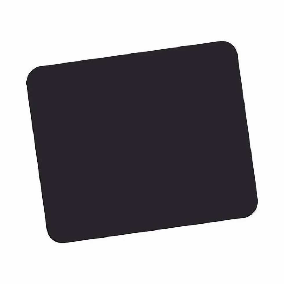 Fellowes - 29704 - tappetino mouse in gomma con base antiscivolo, superficie in poliestere resistente, mouse pad realizzato al 50% con materiale riciclato, dimensioni 18,6 x 22,4 x 0,6 cm, nero