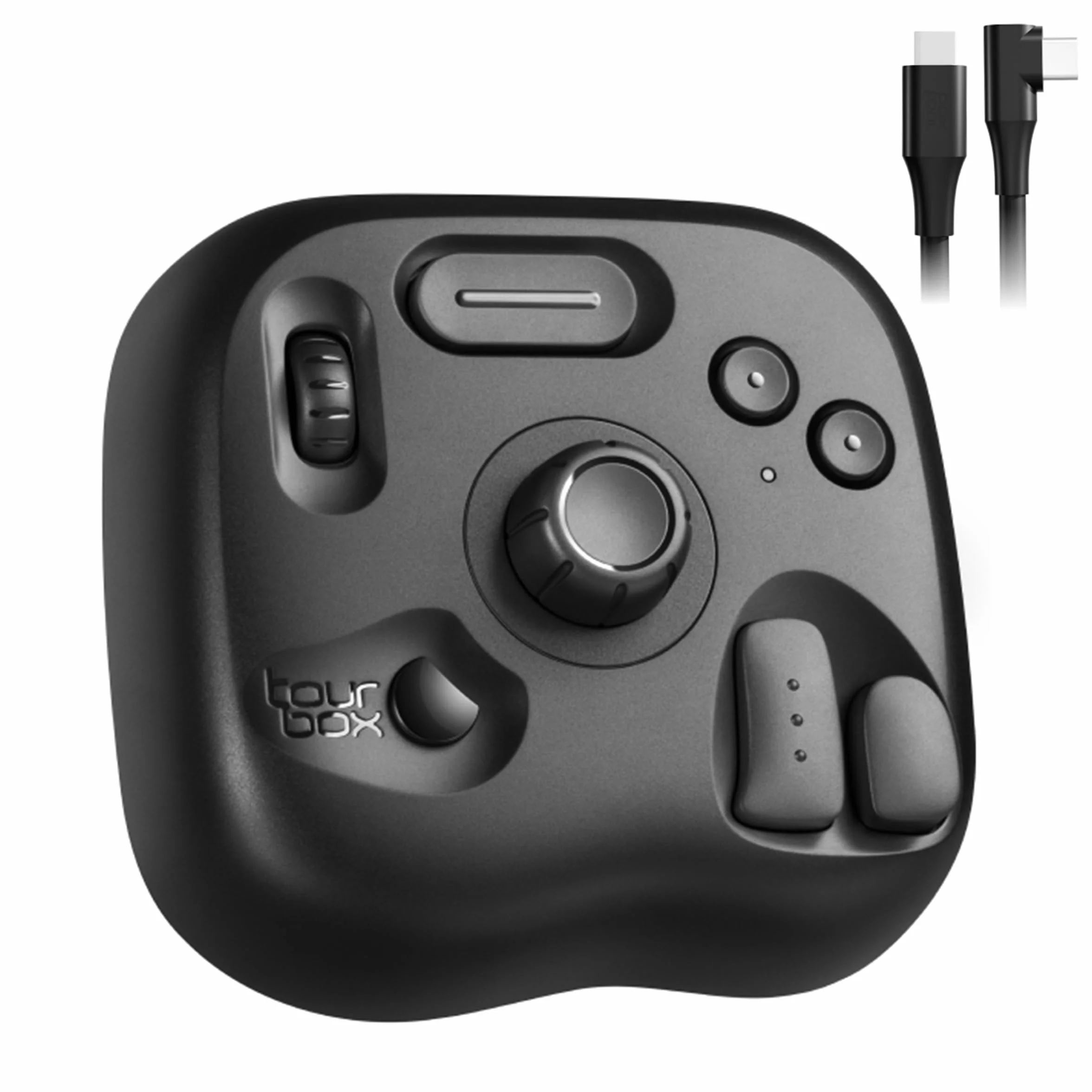 TourBox Lite – Tastiera di Editing Compatta, Pad Macro per Artisti, Controller Creativo con Software Personalizzabile, Compatibile con Photoshop, CSP, Krita – Versione Cablata