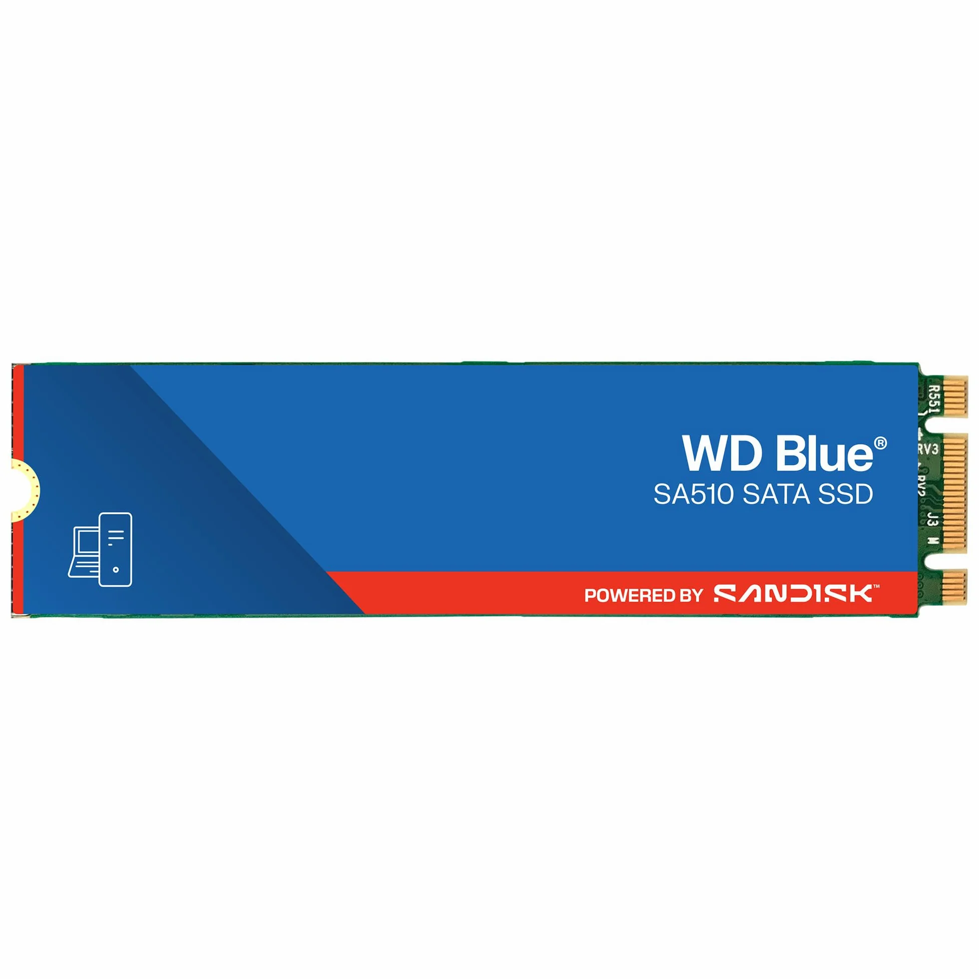 WD Blue SA510, 250 GB, M.2 SATA SSD, fino a 555 MB/s, Include Acronis True Image per Western Digital, clonazione e migrazione del disco, backup completo e ripristino rapido, protezione da ransomware