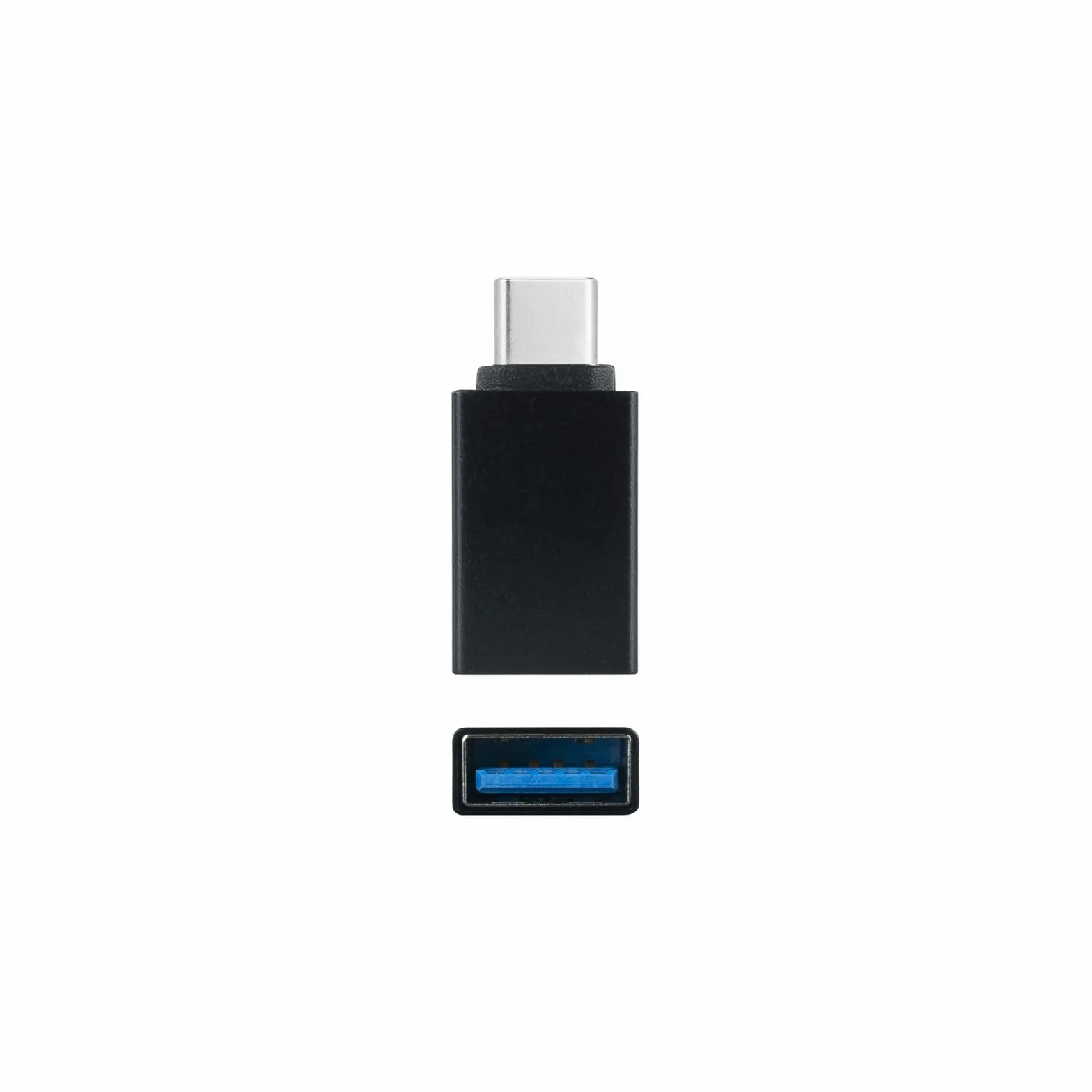 Nanocable 10.02.0010 - Adattatore USB-C verso USB 3.1, USB-C/M-USB-A/H, Alluminio, Noir