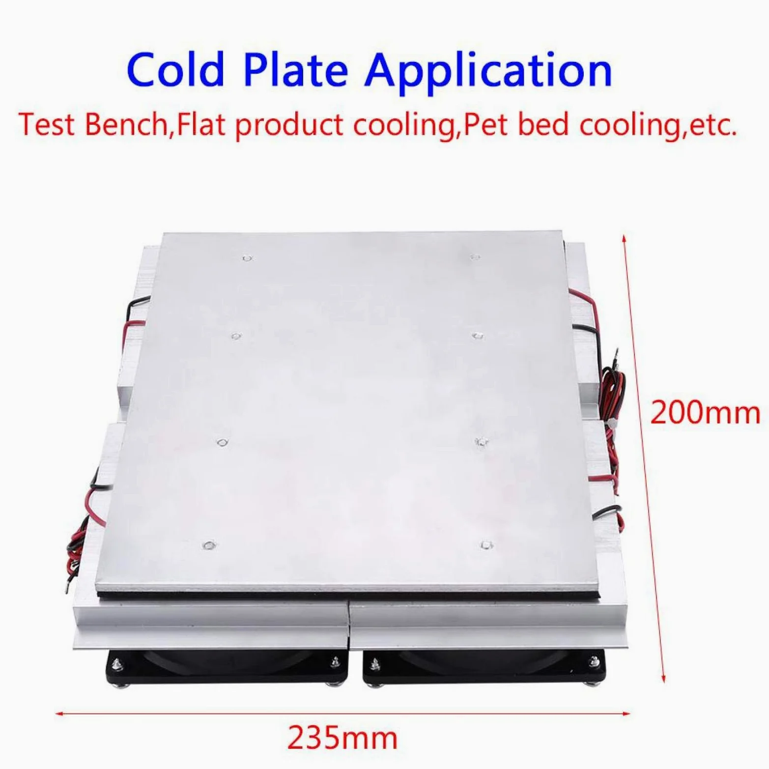 Piastra di refrigerazione a semiconduttore, dispositivo di raffreddamento termoelettrico da 12 V 240 W Sistema di raffreddamento a refrigerazione a semiconduttore Peltier Dispositivo di raffreddamento