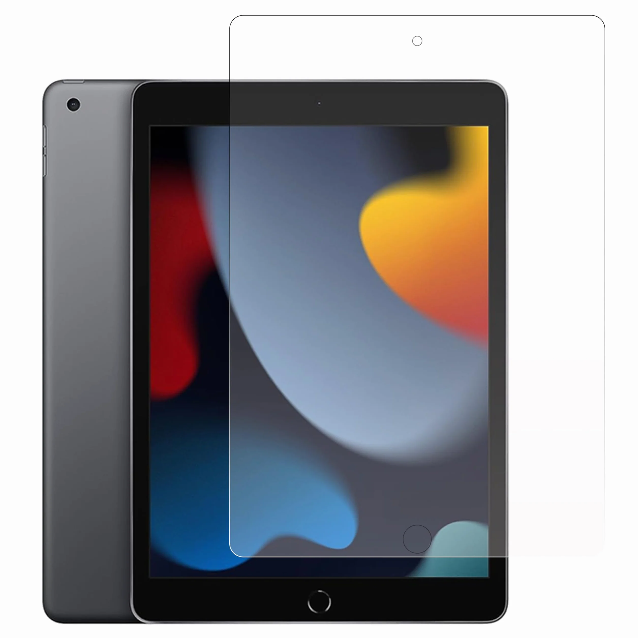 Pellicola Vetro Temperato Anti Luce Blu per iPad 10,2 Pollici 9° Generazione 2021, 2 Pezzi