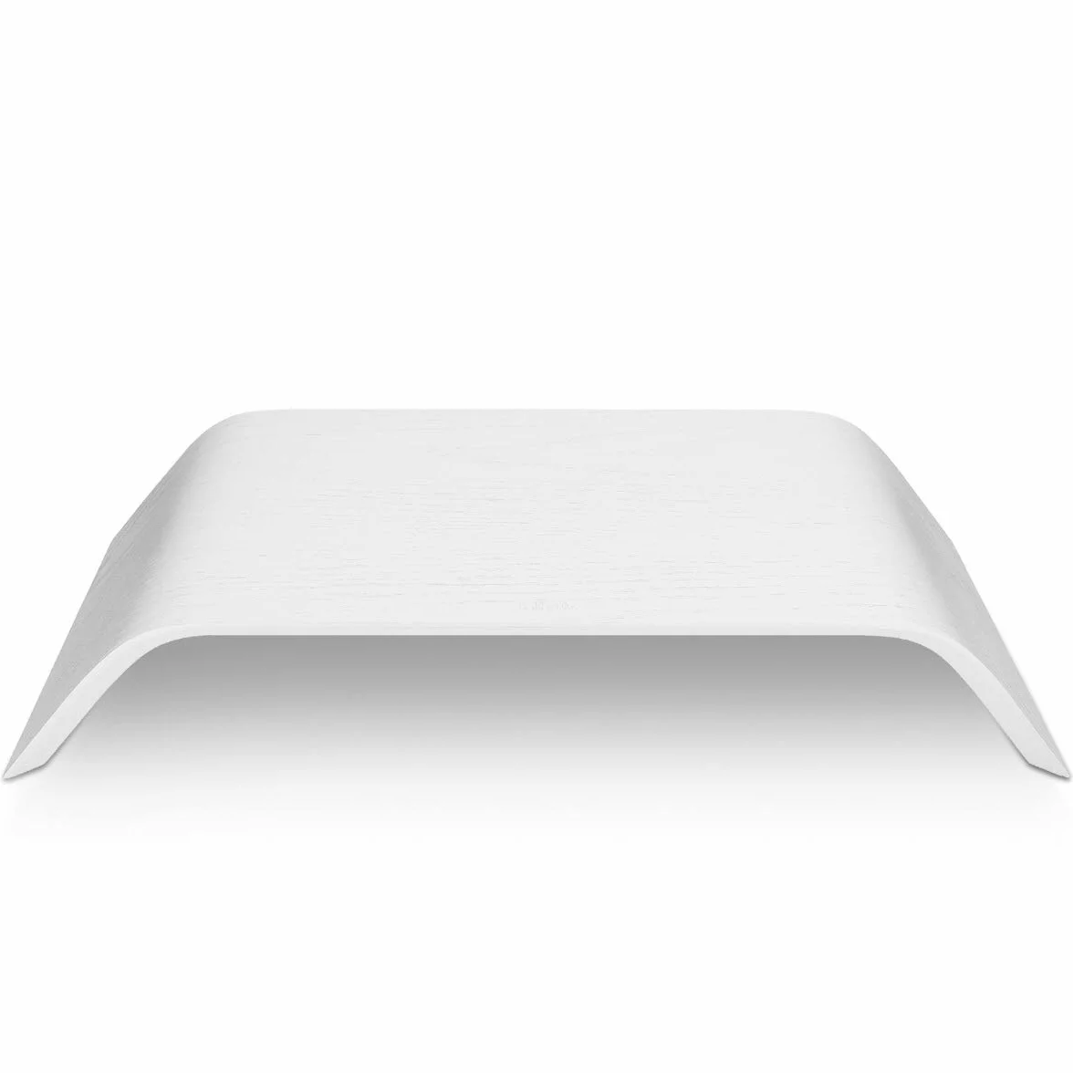 kalibri Supporto per Monitor Universale - Stand in Legno per Schermo PC Computer TV - Base da scrivania Rialzo per Notebook Portatile iMac - Bianco