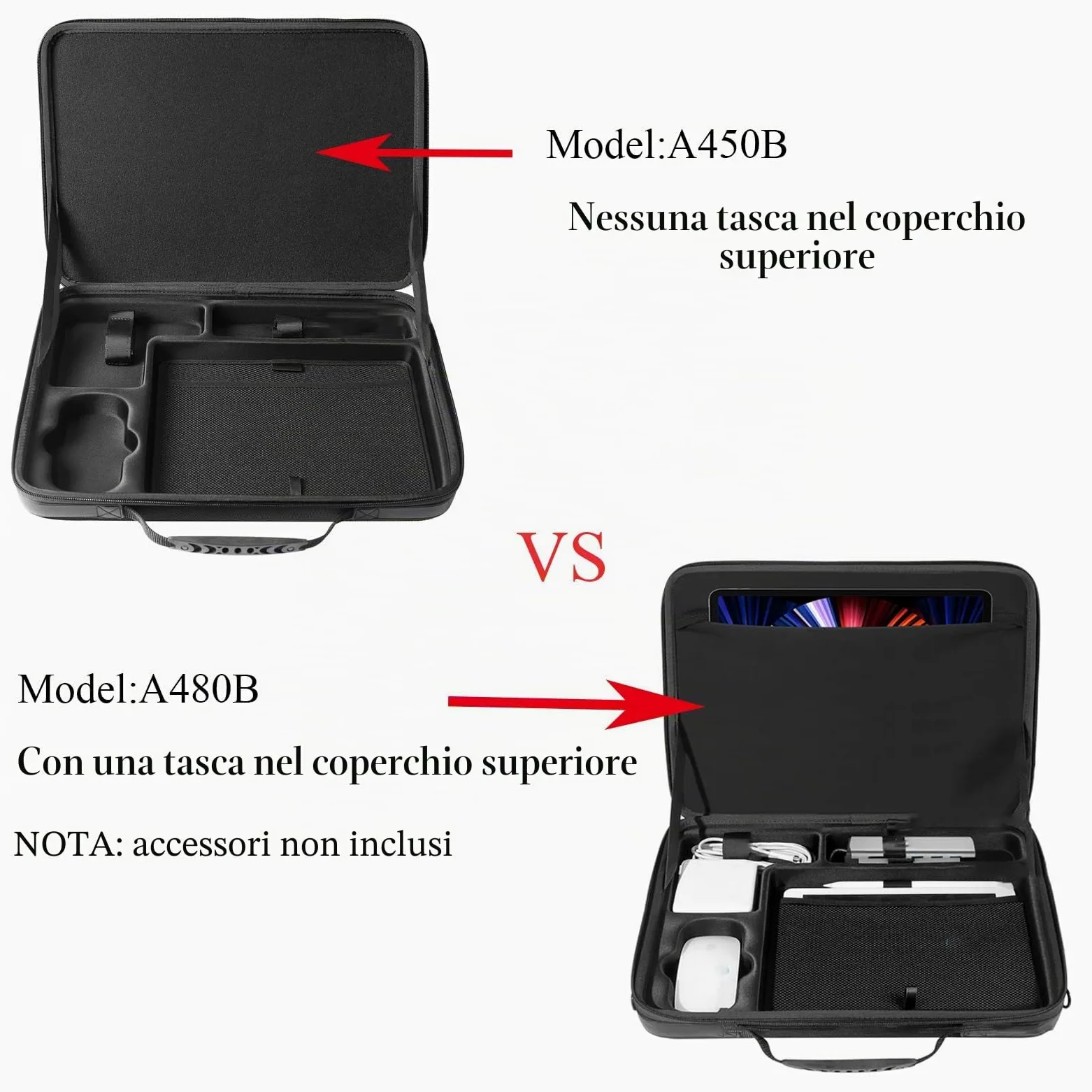 Smatree Borsa a Tracolla Valigetta da 15,6 pollici, Custodia Rigida per Laptop Compatibile con MacBook Pro 16 pollici 2021/2019 e 15,4 pollici, Custodia per Laptop con Scomparto per Accessori - Nera