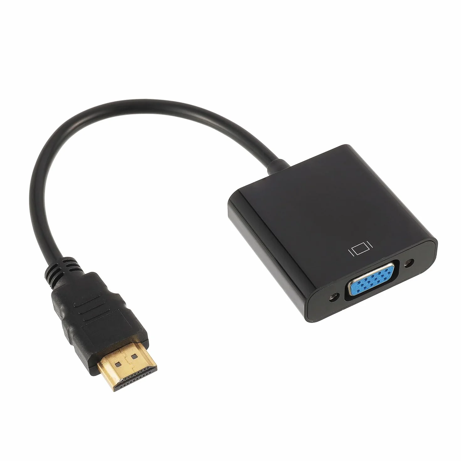 Adattatore HDMI a VGA, Unidirezionale HDMI a VGA Monitor da Maschio a Femmina per Computer, Desktop, PC, Laptop, Monitor, Proiettore, HDTV, TV Box