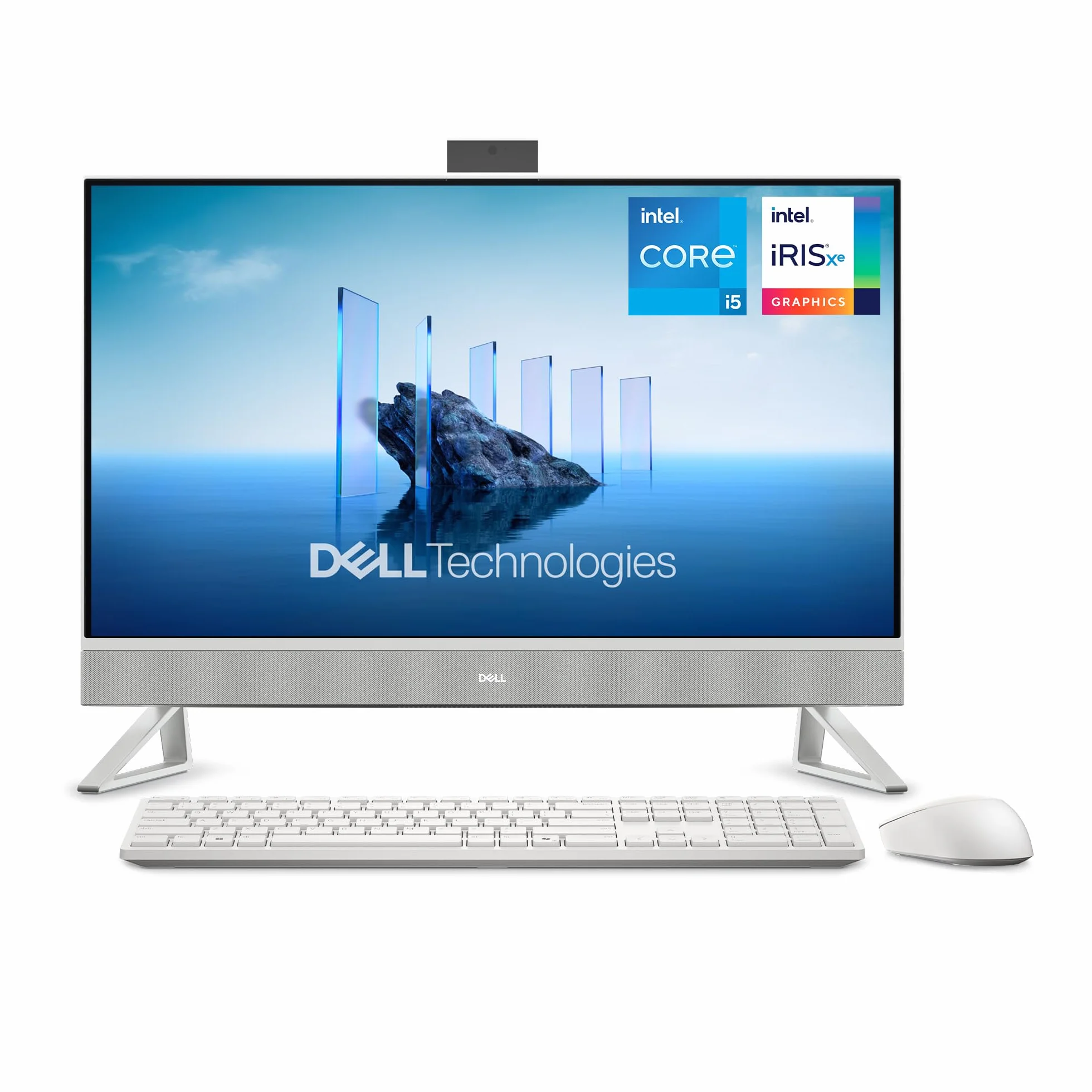 Dell Desktop 27 FHD Intel Core i5-1334U 16GB DDR5 512GB SSD Iris Xe Windows 11 Home White