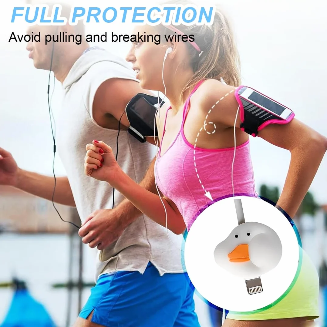8 Pezzi Cable Protector, Proteggi Cavo, Copertura Protettiva per Cavi Dati Frutta, Protezione per Cavo per Morso per Cavo, Protezione per Cavo, Adatto per la Maggior Parte Delle Linee Dati