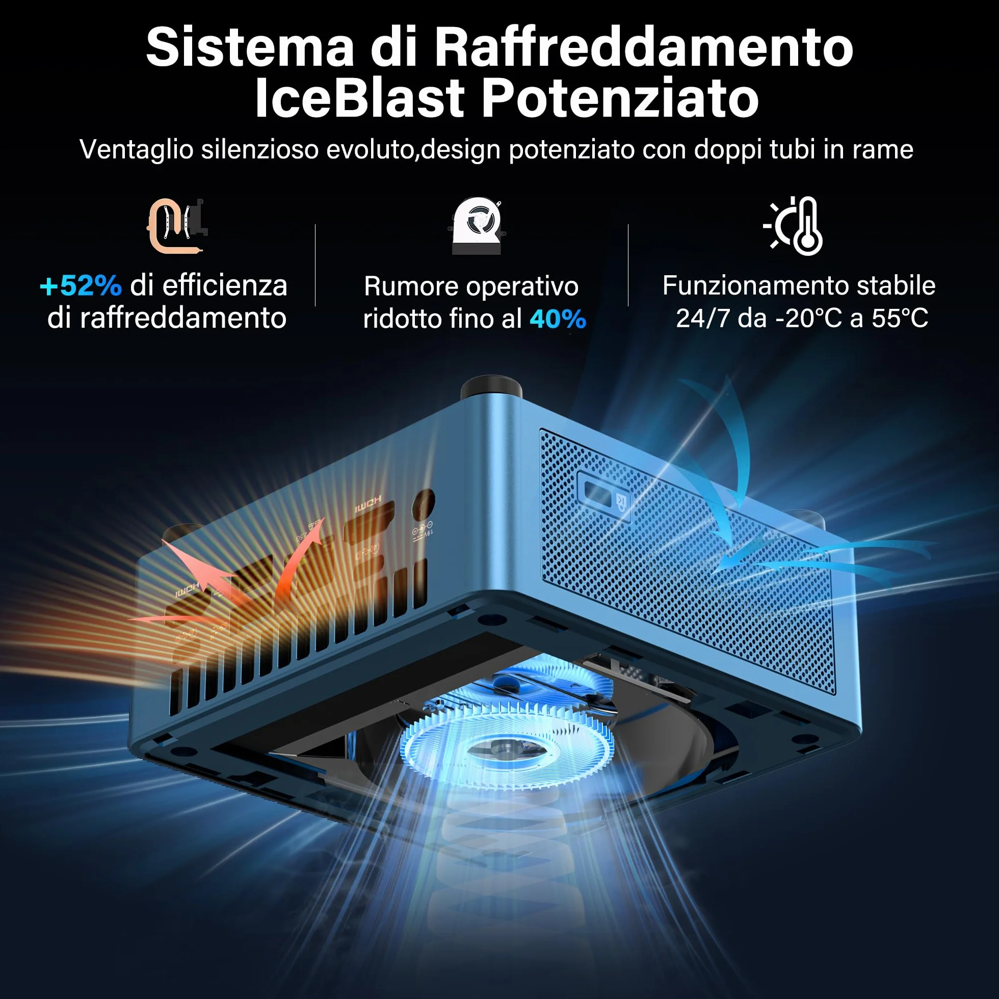 GEEKOM IT12 Mini PC Intel i5-12450H 16GB DDR4 512GB SSD Windows 11 Pro 2.5G LAN Wi-Fi 6E USB4 8K