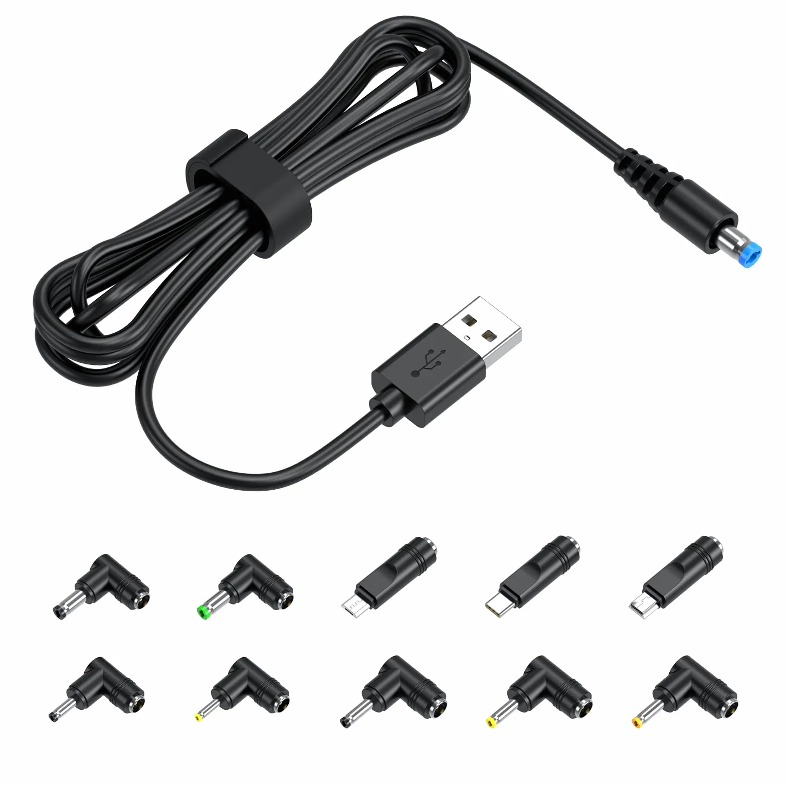 Cavo di Alimentazione Universale DC 5V 5,5x2,1mm con 10 Connettori