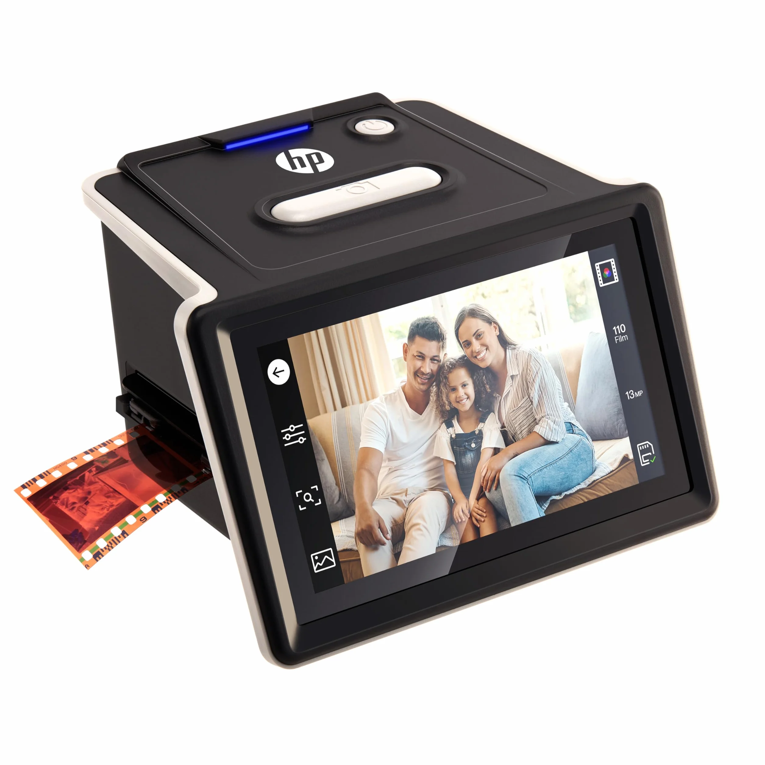 HP FilmScan Touch Screen Scanner Pellicole Diapositive Schermo LCD 5" 22MP 135 126 110