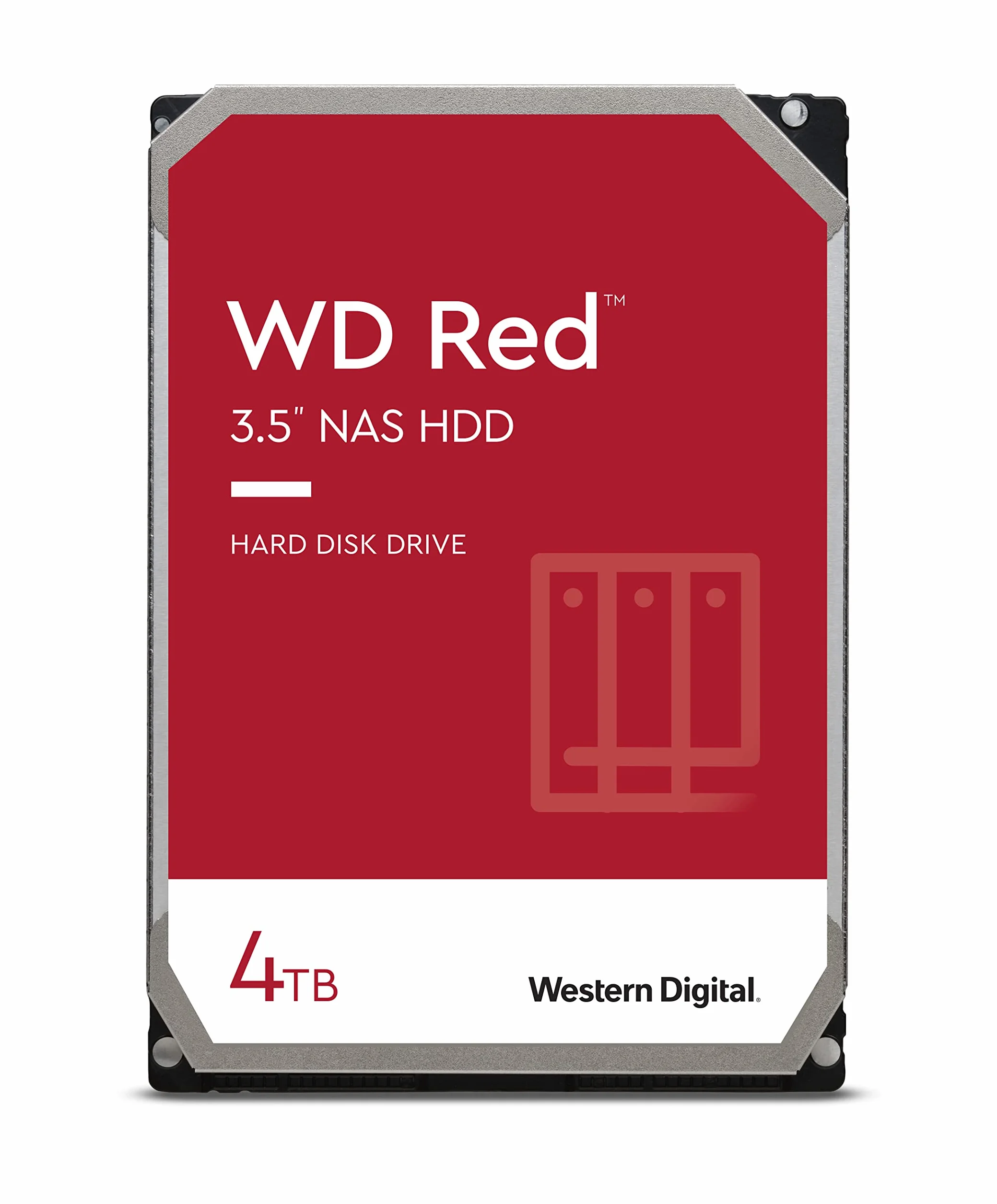 WD RED Unità Interna per NAS da 4 TB, 5400 Giri/Min, SATA 6 Gb/s, SMR, 256 MB di Cache, 3.5", Hard disk meccanico