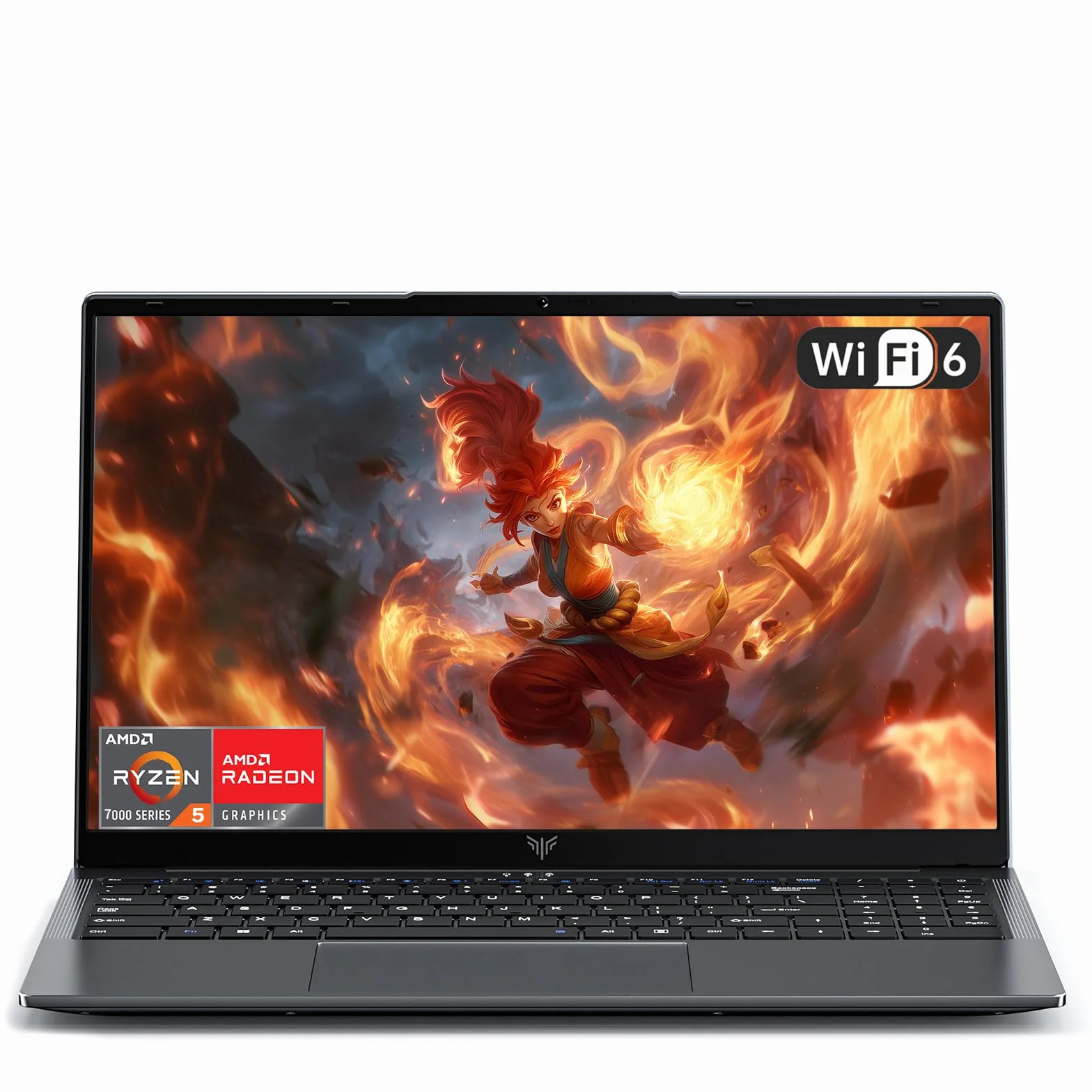 ACEMAGIC Computer Portatile 15.6 Pollici 1080 FHD Ryzen 5 7430U 16GB RAM 512GB SSD Radeon RX Vega 8 Laptop Grigio
