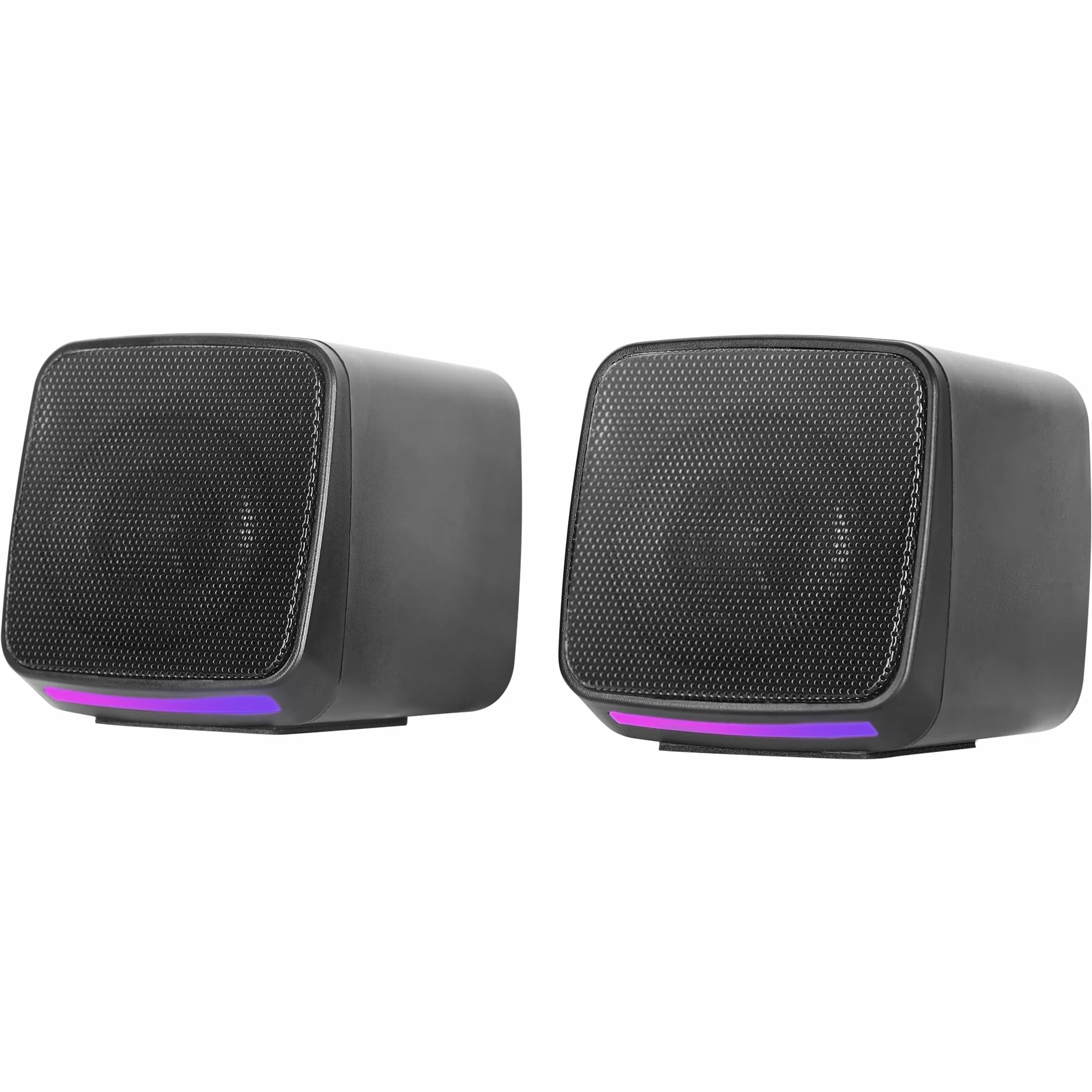 MARSGAMING MS-PRO, Altoparlanti Compatti 10W, RGB Flow Dinamica, Altoparlante PC con Controllo del Volume e Ingresso Jack 3.5mm, Altoparlanti Gaming Compatibili PC/Mac/Smartphone/Tablet, Nero