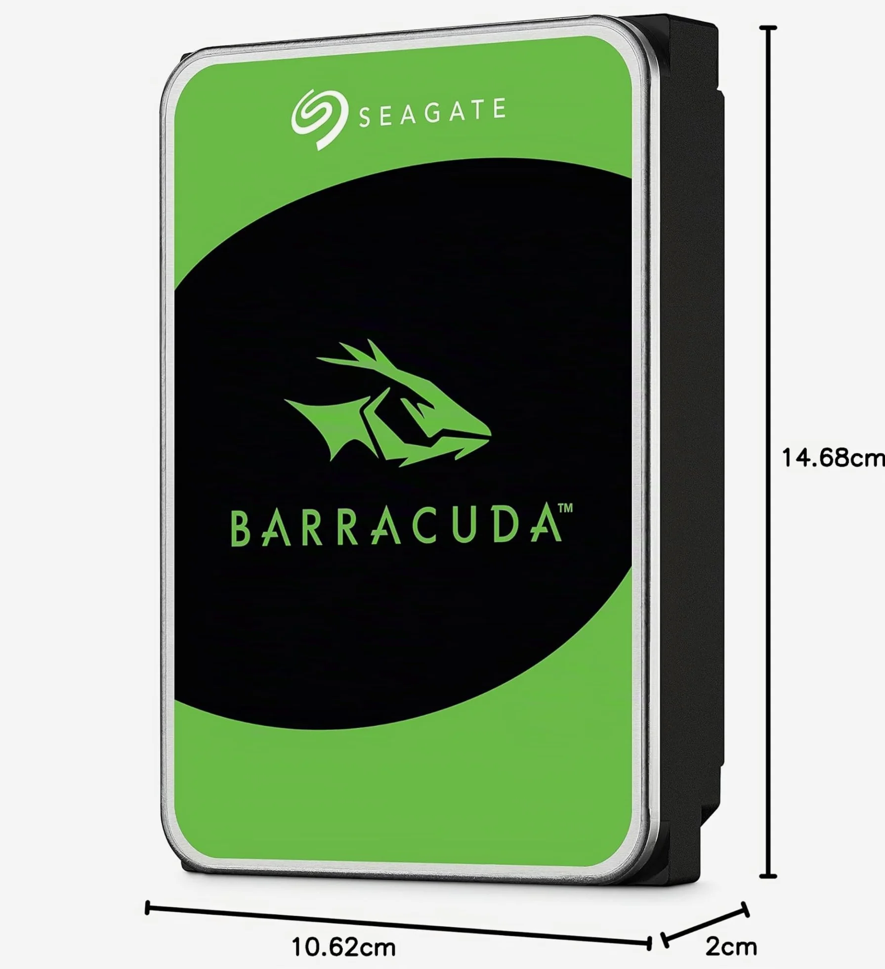 Seagate BarraCuda, 1 TB, Hard Disk Interno, SATA da 6 GBit/s, 3,5", 7.200 RPM, Cache da 64 MB per PC Desktop (ST1000DM010)