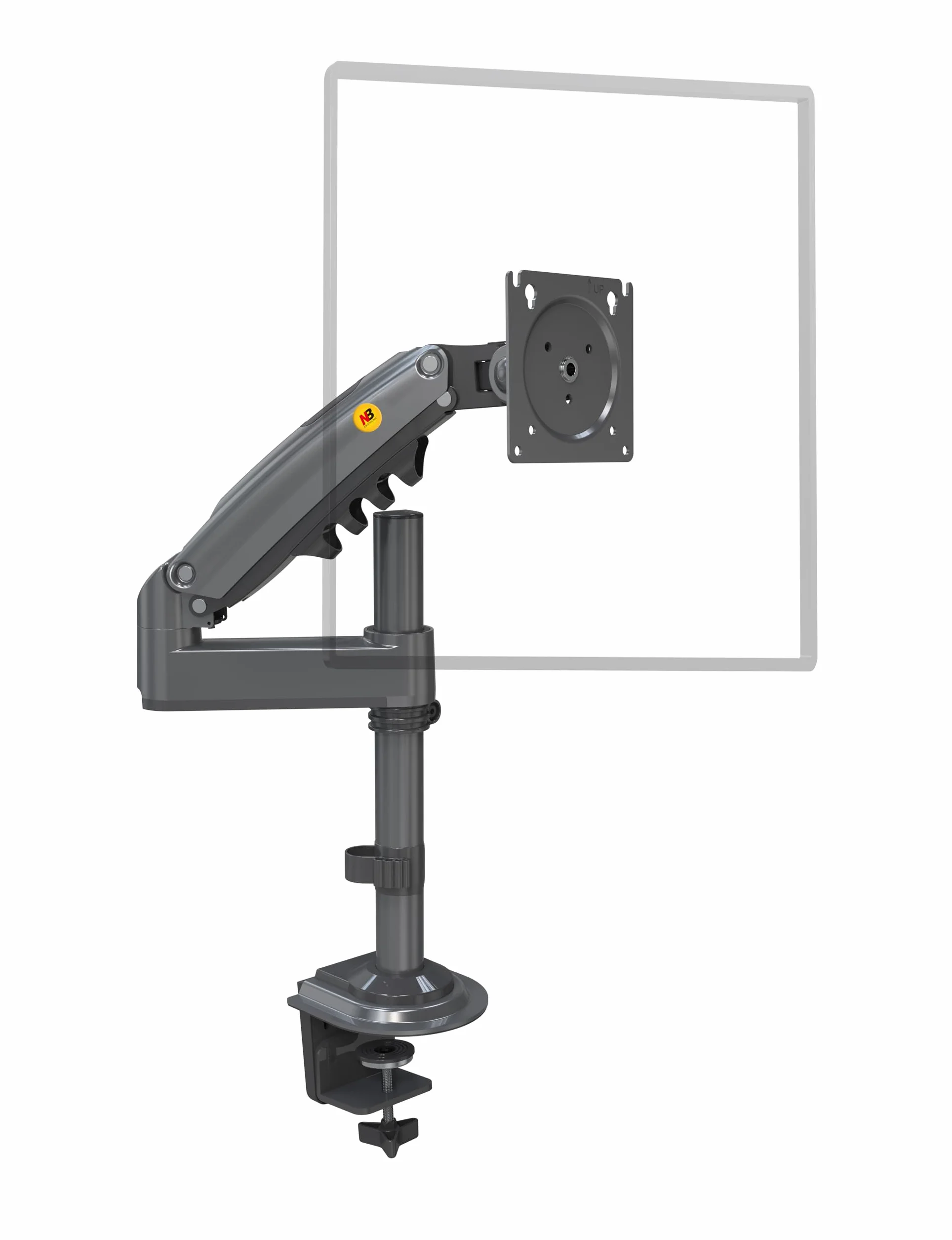 Supporto da tavolo con molla a gas per schermi LCD da 17-30 pollici con VESA max. 100 x 100 mm, fino a 9 kg