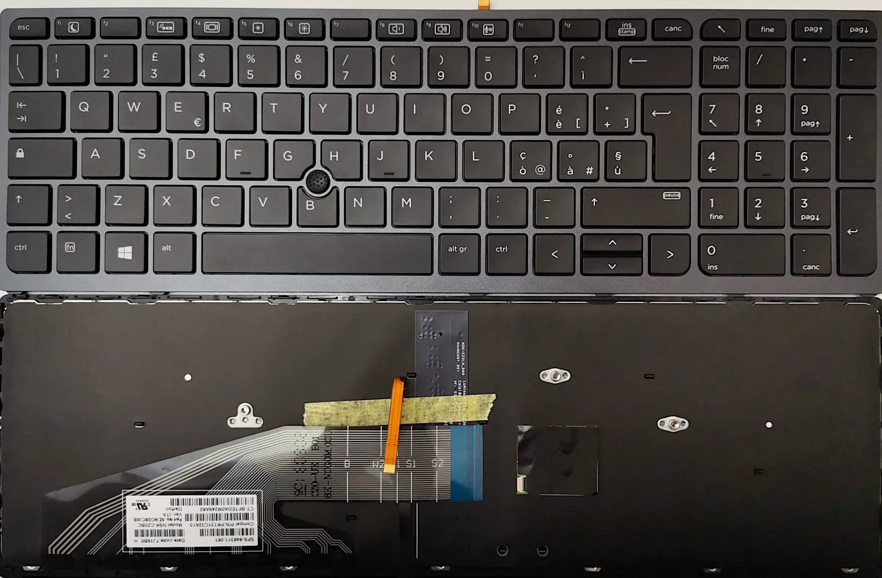 Tastiera Italiana Retroilluminata per HP ZBook 15 G3, 15 G4, 17 G3
