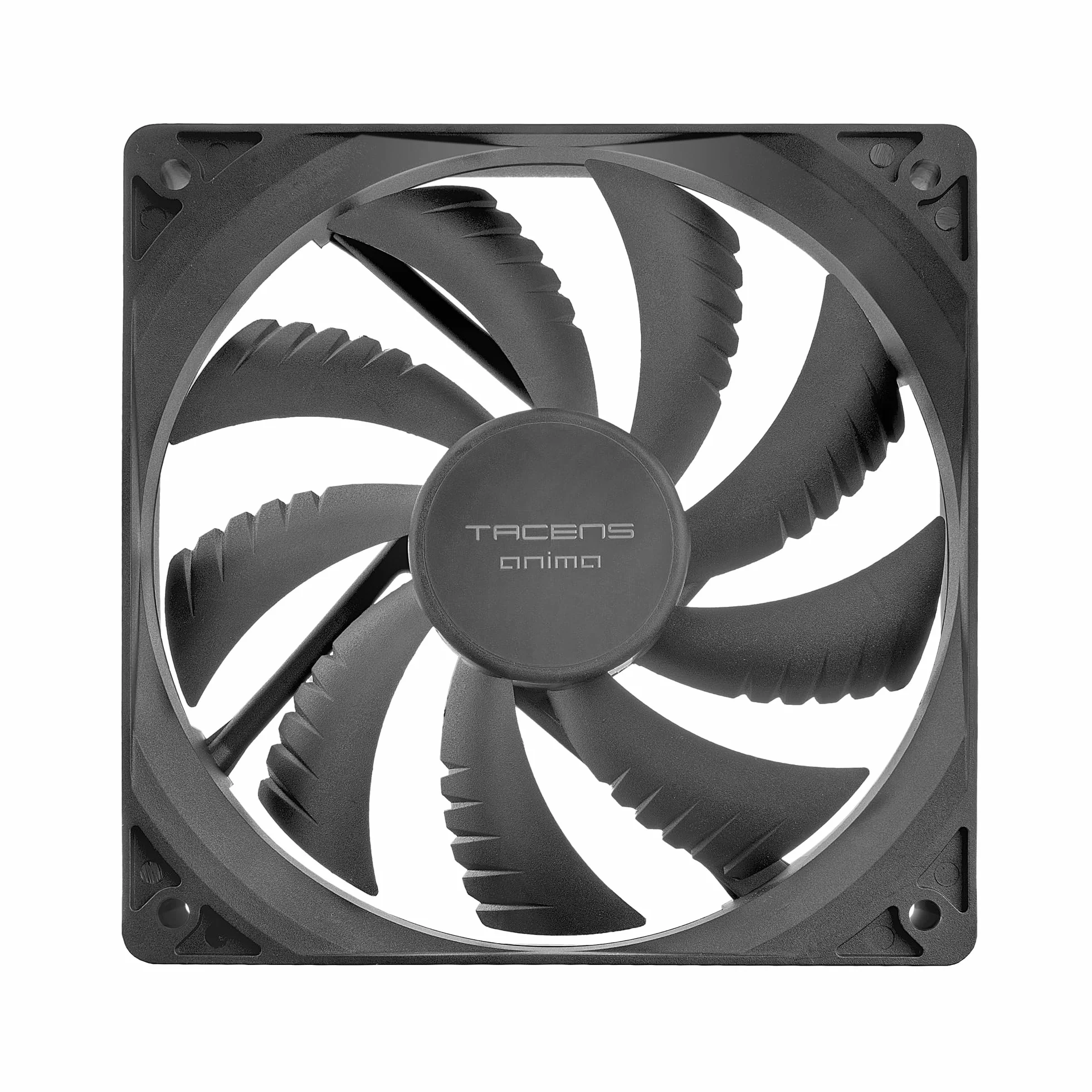 Tacens Anima AF12X2, Kit 2x Ventole 120mm, Funzionamento Ultra Silenzioso, Cuscinetti FLUXUS, Flusso d’Aria Ottimizzato, Struttura Rinforzata Anti-Vibrazione, Prestazioni Termiche Efficienti, Nero