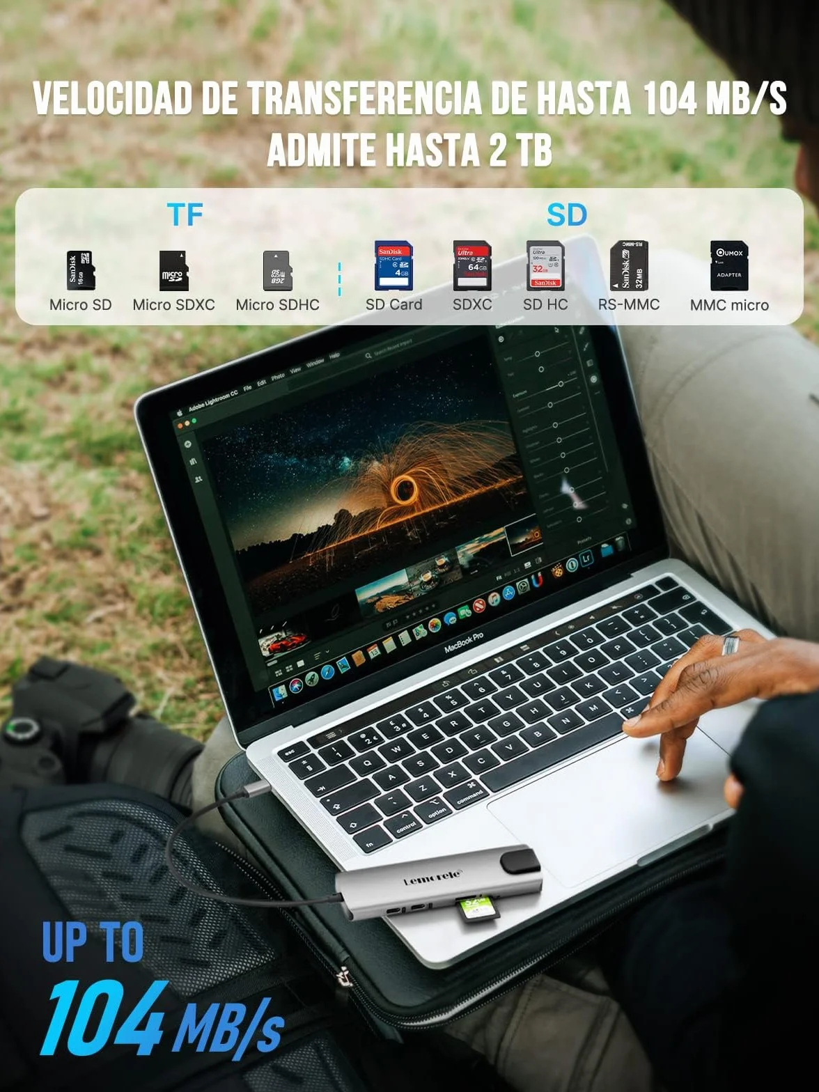 Lemorele Hub USB C con Ethernet RJ45 da 1000M- 10 en 1 Custodia in Alluminio Adattatore USB C Hub a HDMI 4K, 3 USB-A 3.0, PD 100W, SD/TF, Dati USB-C per Macbook Air/Pro, iPad, Windows, Switch