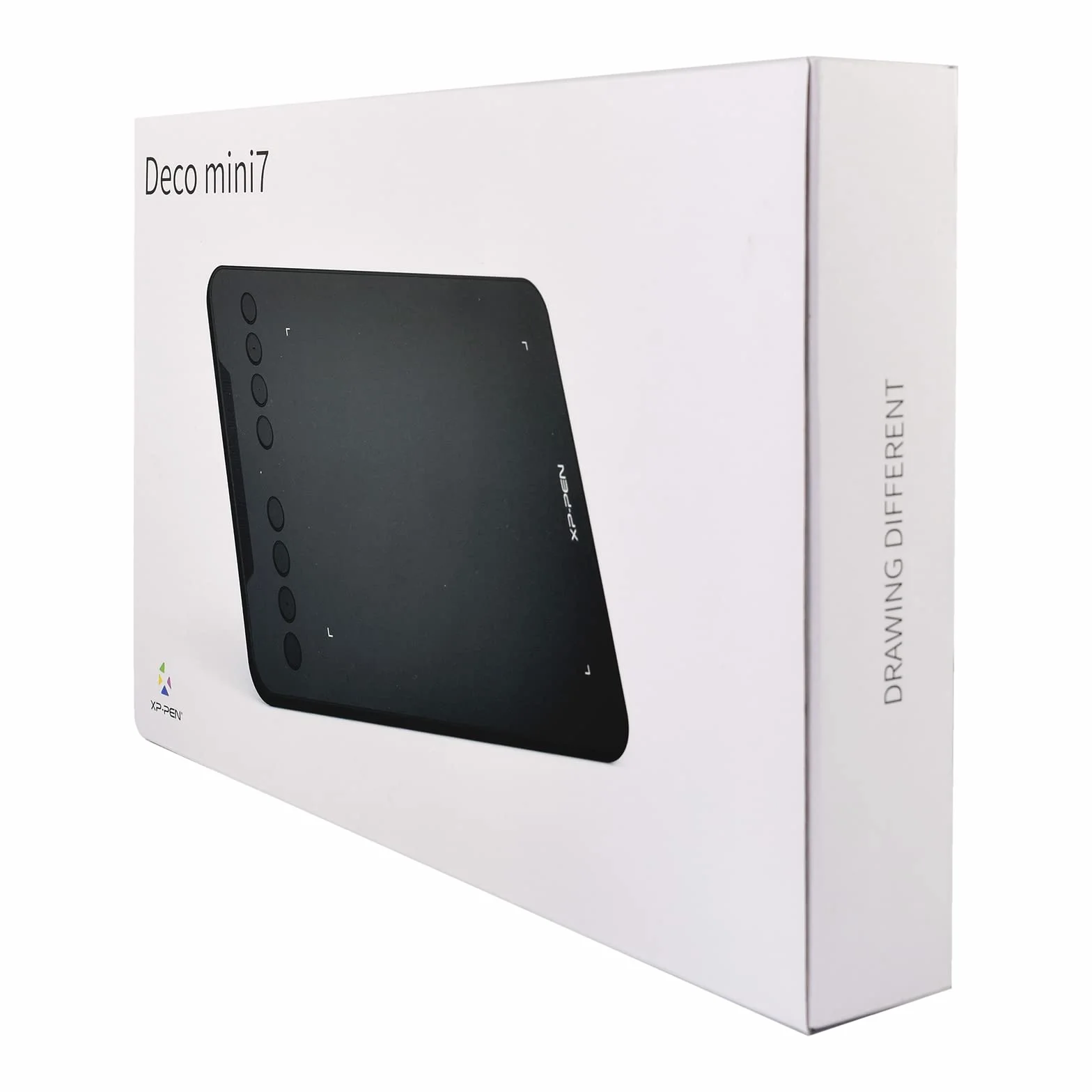 XPPen Deco Mini7 V2 Tavoletta Grafica con penna senza batteria 16384 livelli, per disegno, OSU Play, Compatibile con Windows/MAC OS/Android 10.0/Chrome OS