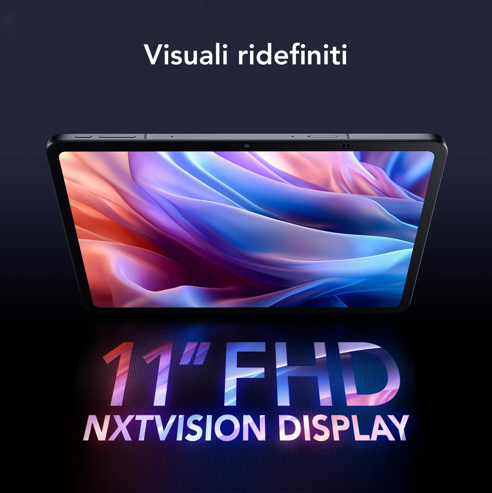 TCL Tablet TAB 11 Gen 2, Display NXTVISION da 11 pollici, Memoria da 256GB (Espandibile fino a 1TB), RAM da 6GB (+6GB di Espansione RAM), Batteria da 8000mAh, Ricarica Rapida, Tablet Android WiFi