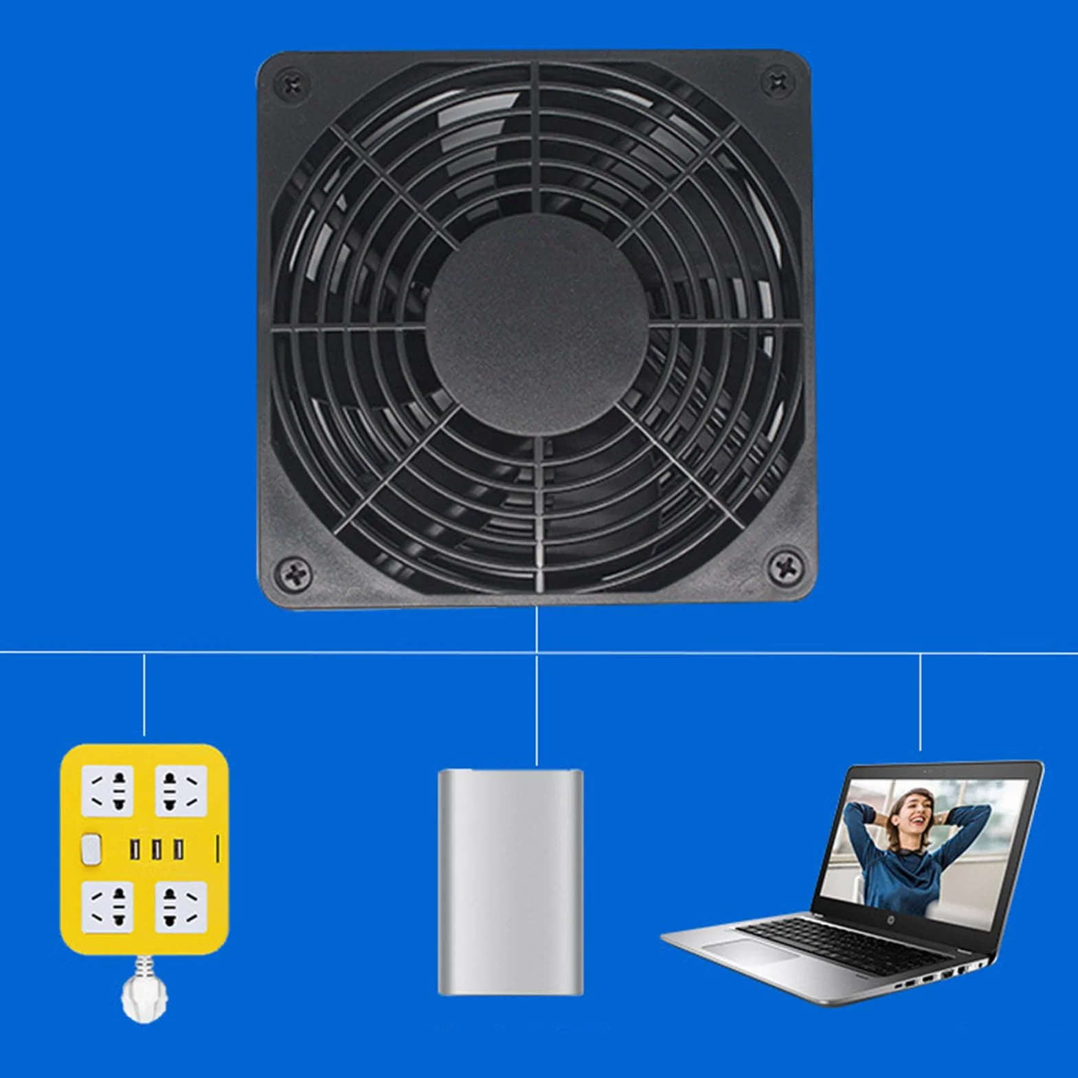 Ventola Di Raffreddamento Per PC - Ventola Del Router USB Portatile, Dispositivo Di Raffreddamento Alimentato USB | Laptop Per Box Televisivi Router Di Gabinetto, Ventilatori Mini Ventilatori Ad Alta