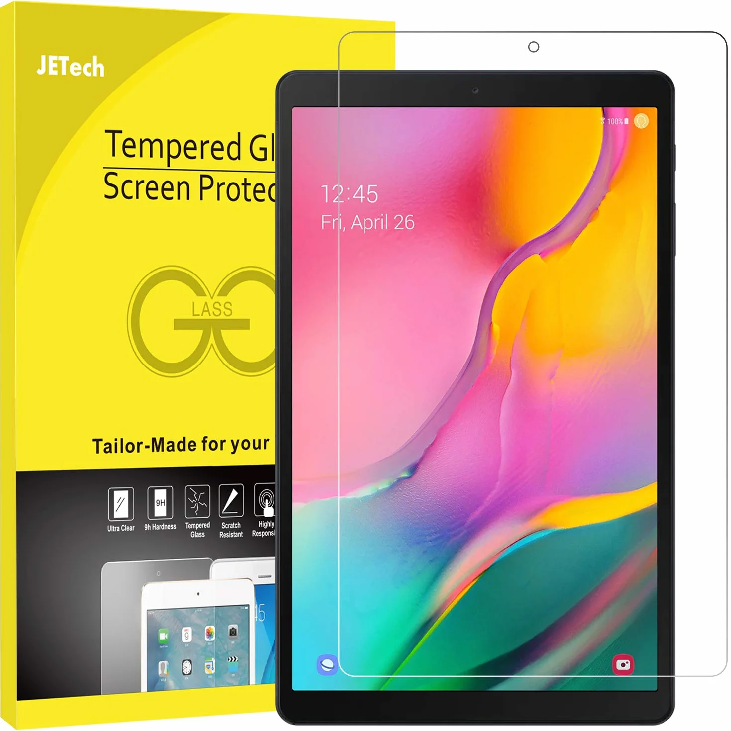 JETech Szkło Hartowane Samsung Galaxy Tab A 10.1 2019 SM-T510 T515 T517