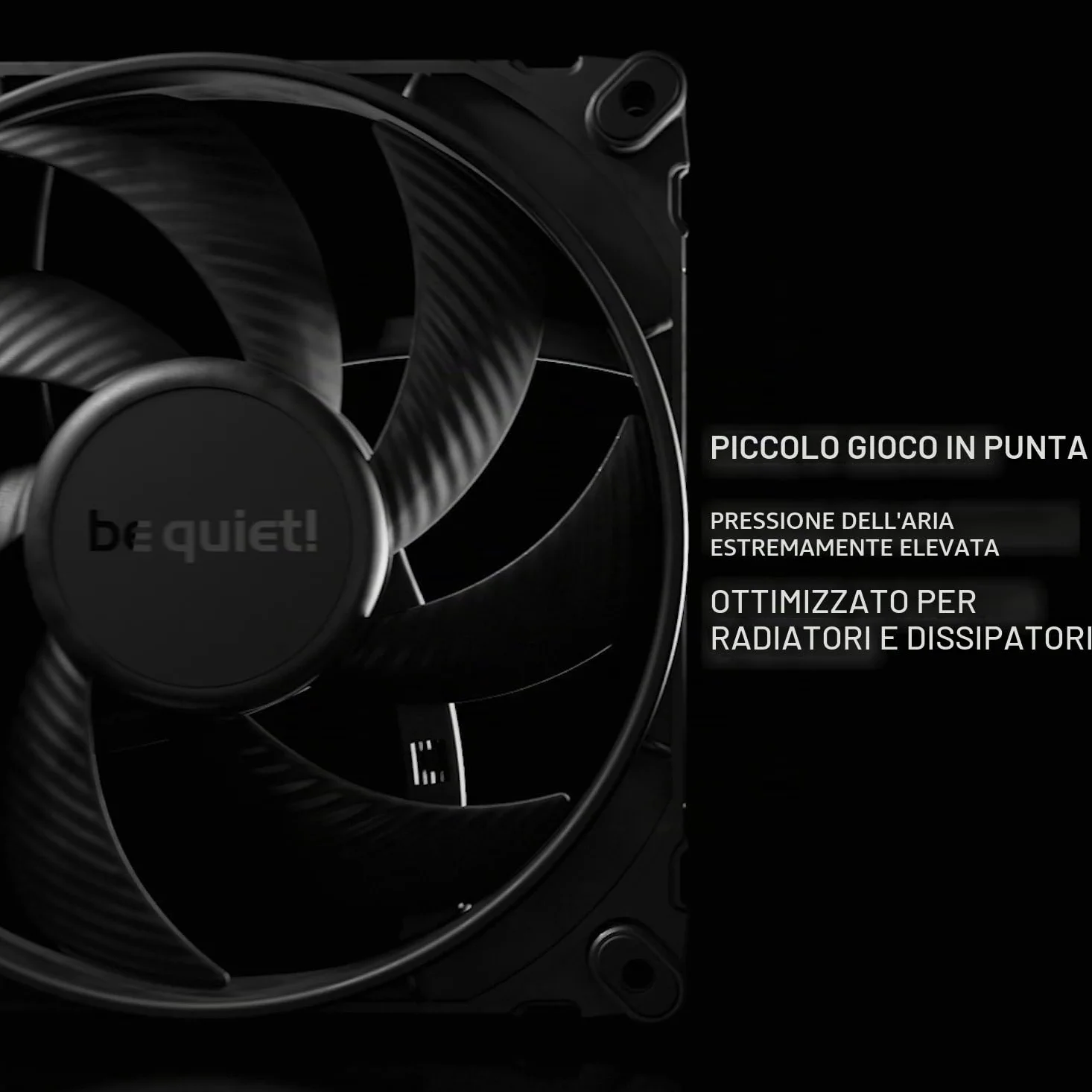 be quiet! Silent Wings Pro 4 120mm PWM ventola, pale ottimizzate, prestazioni elevate, selettore di velocità per cambiare velocità PWM massima, motore a 6 poli, cuscinetto fluido-dinamico