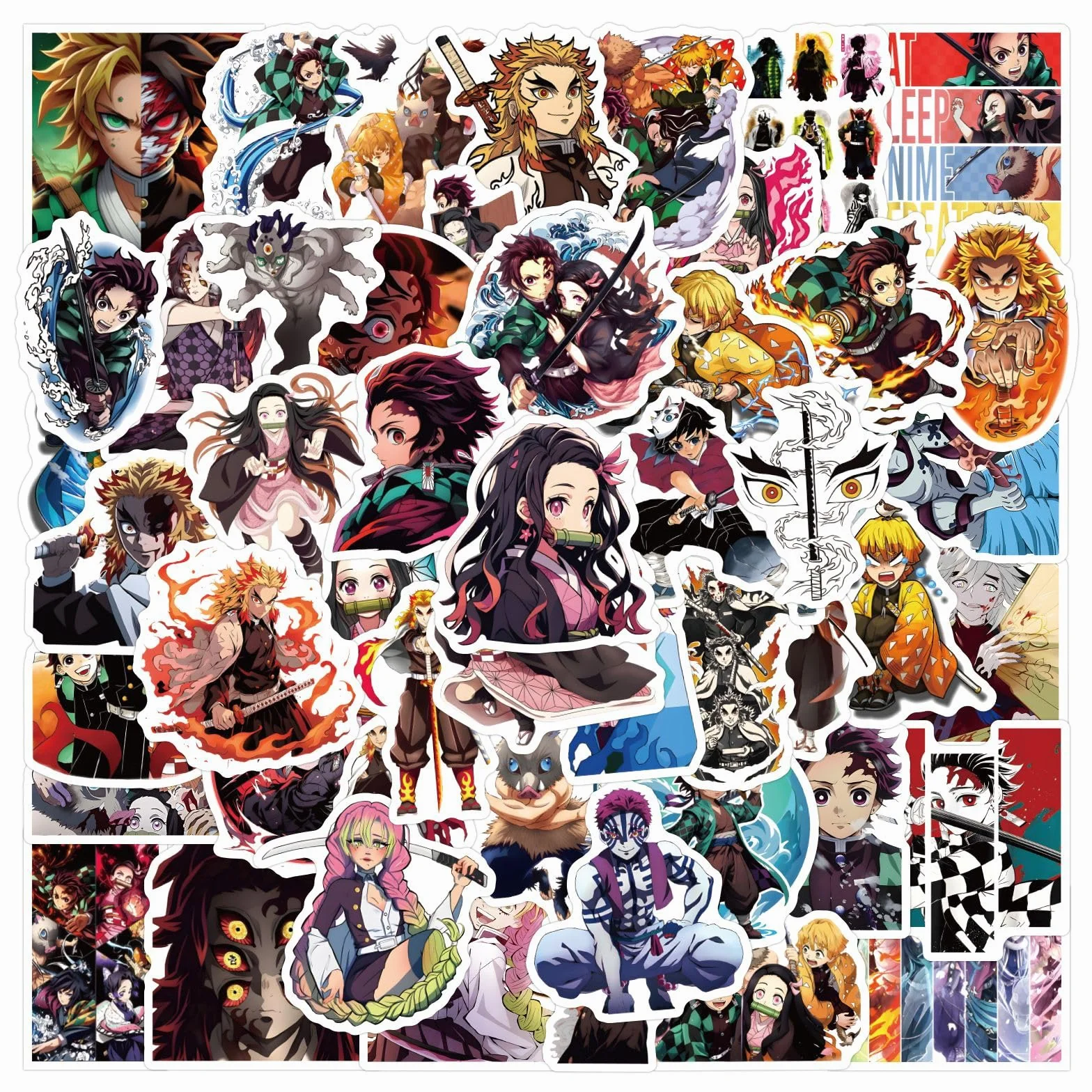 100 pezzi anime adesivi misti anime per laptop, paraurti, skateboard, bottiglie d'acqua, computer, telefono, pacchetto di adesivi anime per bambini/ragazzi
