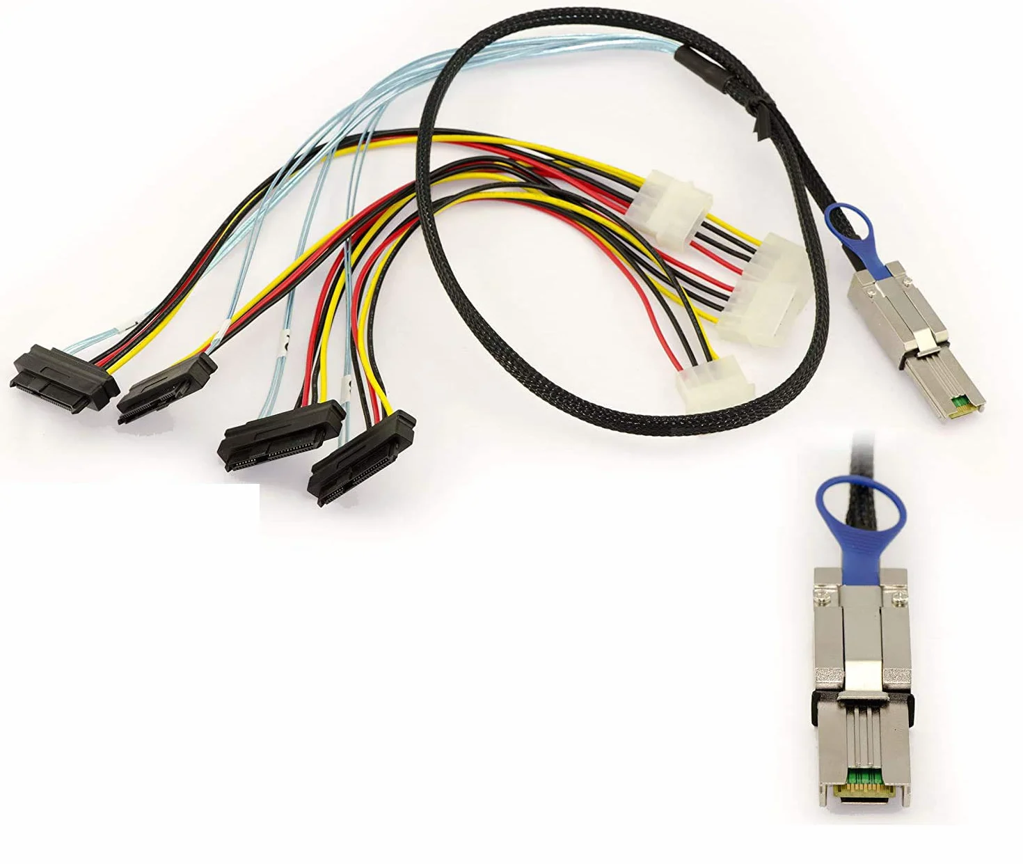 Cavo SAS MiniSAS SFF-8088 a SFF-8482 1M esterno 26 pin SFF8088 interno 29 pin SFF8482