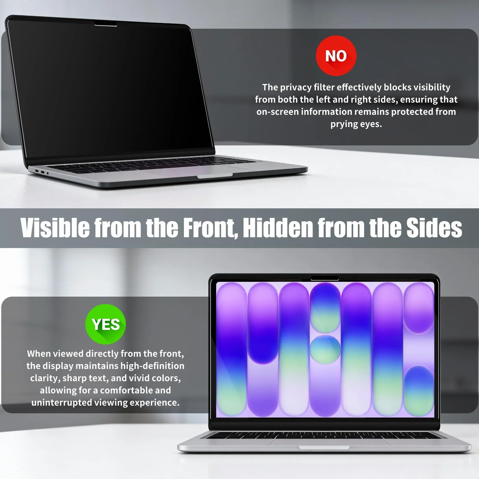 Pellicola Privacy Schermo per MacBook Neo 13 Pollici A18 PRO 2026, Removibile Magnetico Protezione Film Anti Luce Blu Antiriflesso, Ultrathin Anti Spia Protezione Filtro per Mac 13"