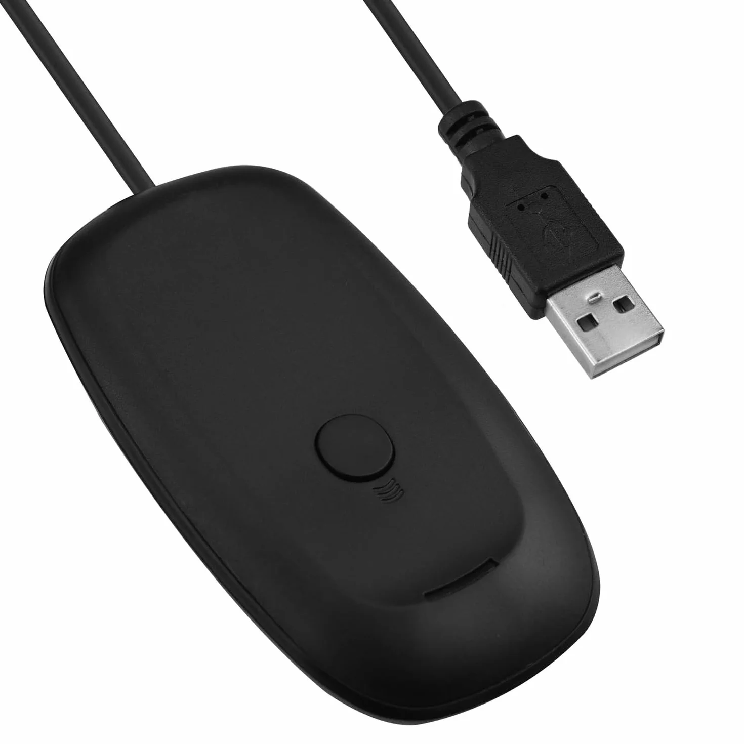 Mcbazel Ricevitore Wireless Gaming per Xbox 360/PC Gaming/Windows10/11/8/7 Adattatore USB 2.0 per Desktop Supporta Controller e Cuffie Senza Fili Plug & Play Portata 9 Metri-Nero