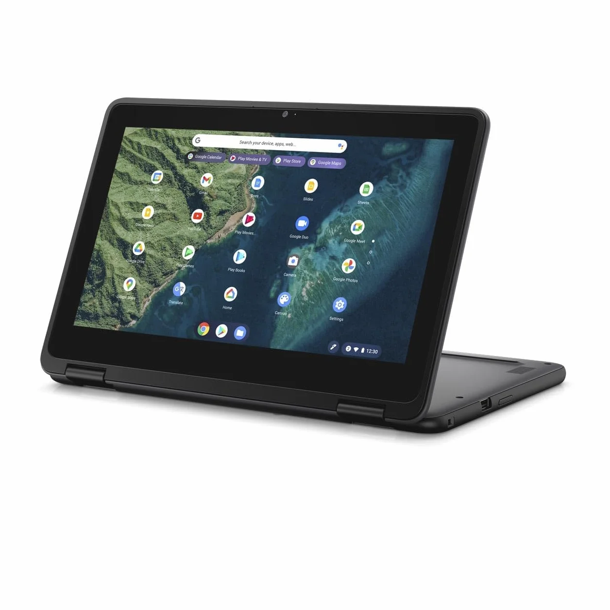 Dell Chromebook 3110, laptop 2 in 1, schermo HD da 11,6", senza touch screen, processore Intel Celeron N4500, 4 GB di RAM, SSD 32 GB, tastiera QWERTY US, Chrome OS (ricondizionato)