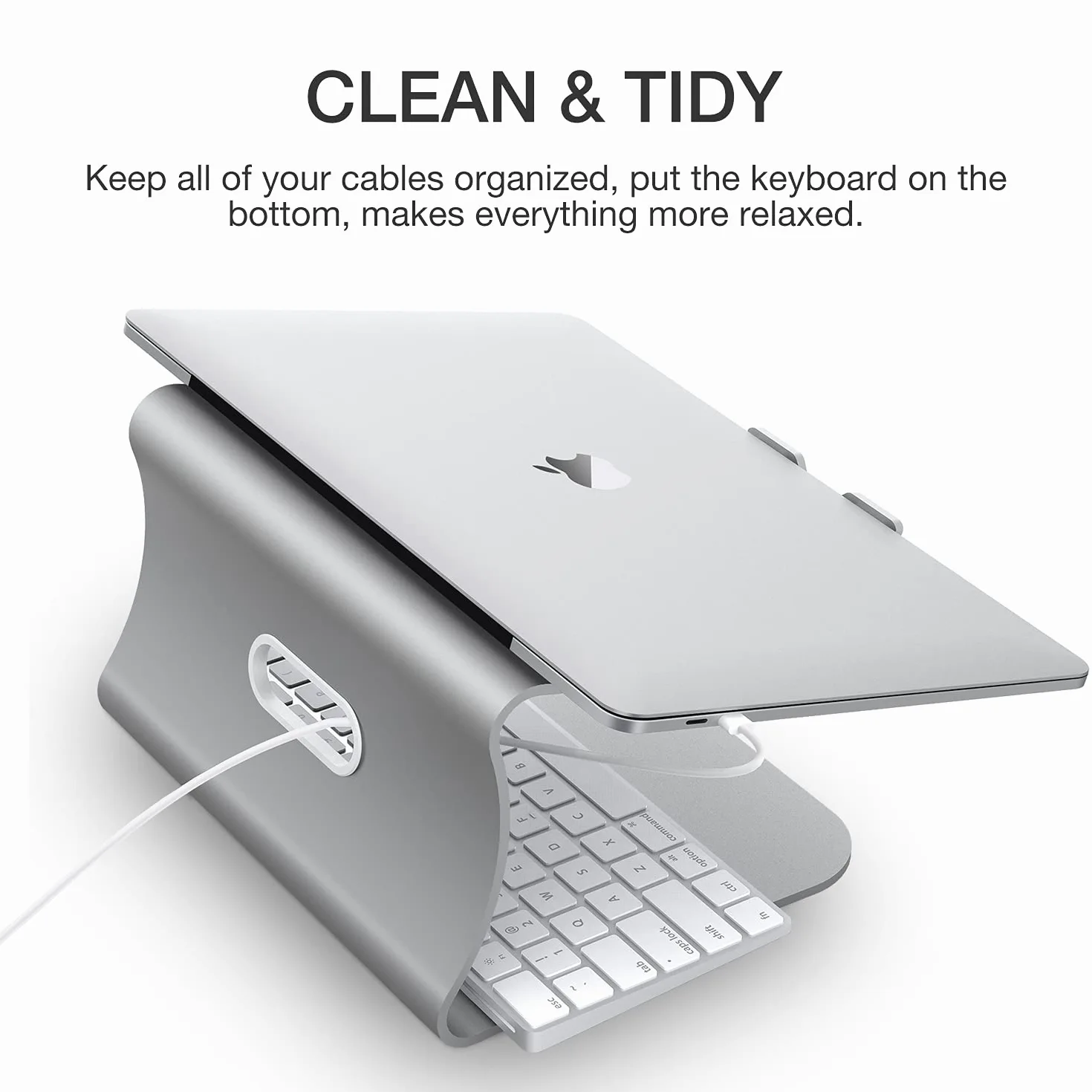 Supporto per laptop Supporto PC Portatile, Ergonomico Porta PC, Ventilato Alluminio Laptop Stand Compatibile con MacBook Air, Pro, Dell XPS, Samsung, Altri 10-16" Tablet