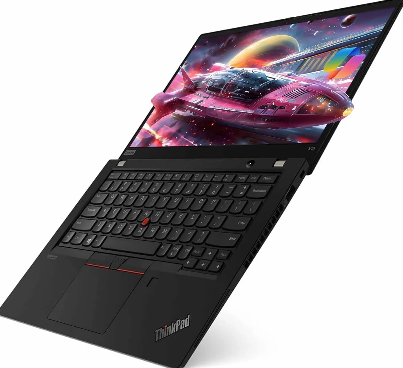 Lenovo ThinkPad X13 Gen 1 Business Laptop, 13,3 pollici FHD Notebook Intel Core i7-10510U, 8 GB RAM, SSD da 256 GB, tastiera USA, Windows 11 Pro (ricondizionato)