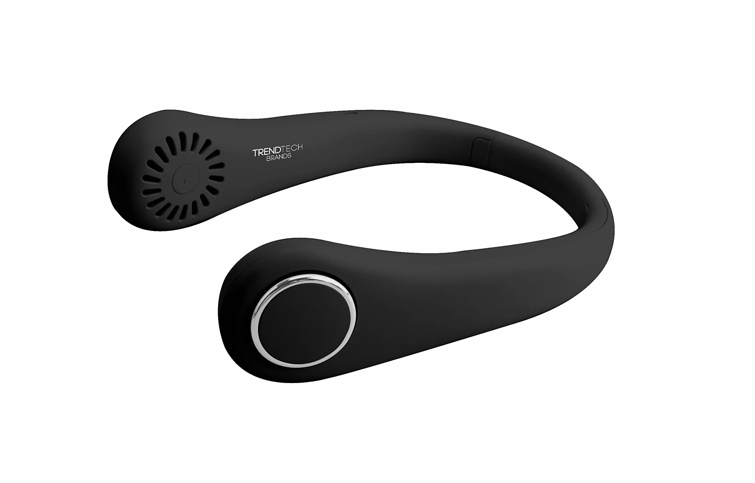 Ventilatore da collo senza lama con fascia per il collo, piccolo ventilatore leggero, mini ventilatore USB portatile, ventilatore personale ricaricabile (nero)
