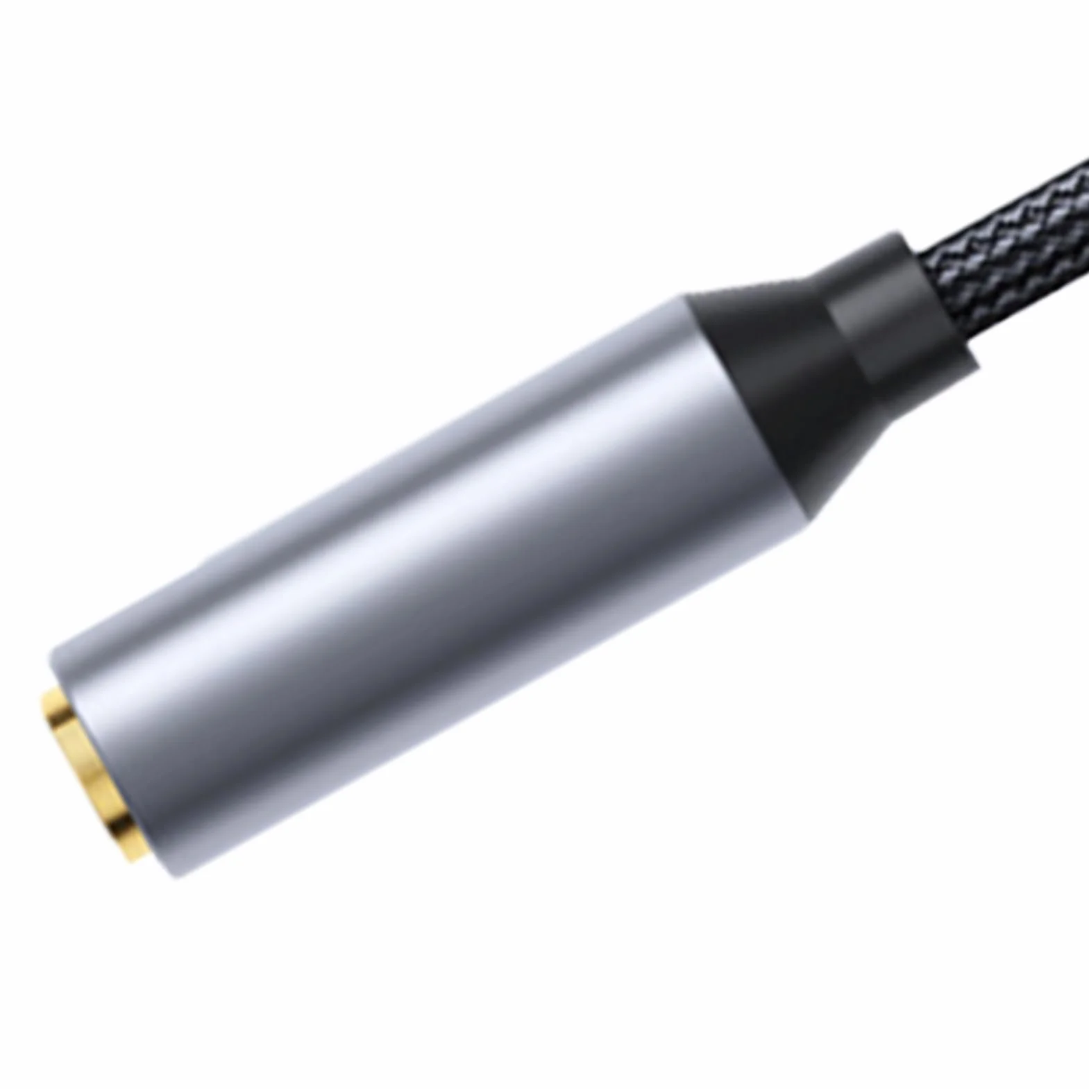 Convertitore audio audio stabile trasmissione dati USB a 3,5 mm Scheda audio desktop portatile pratico grigio argento 20 cm