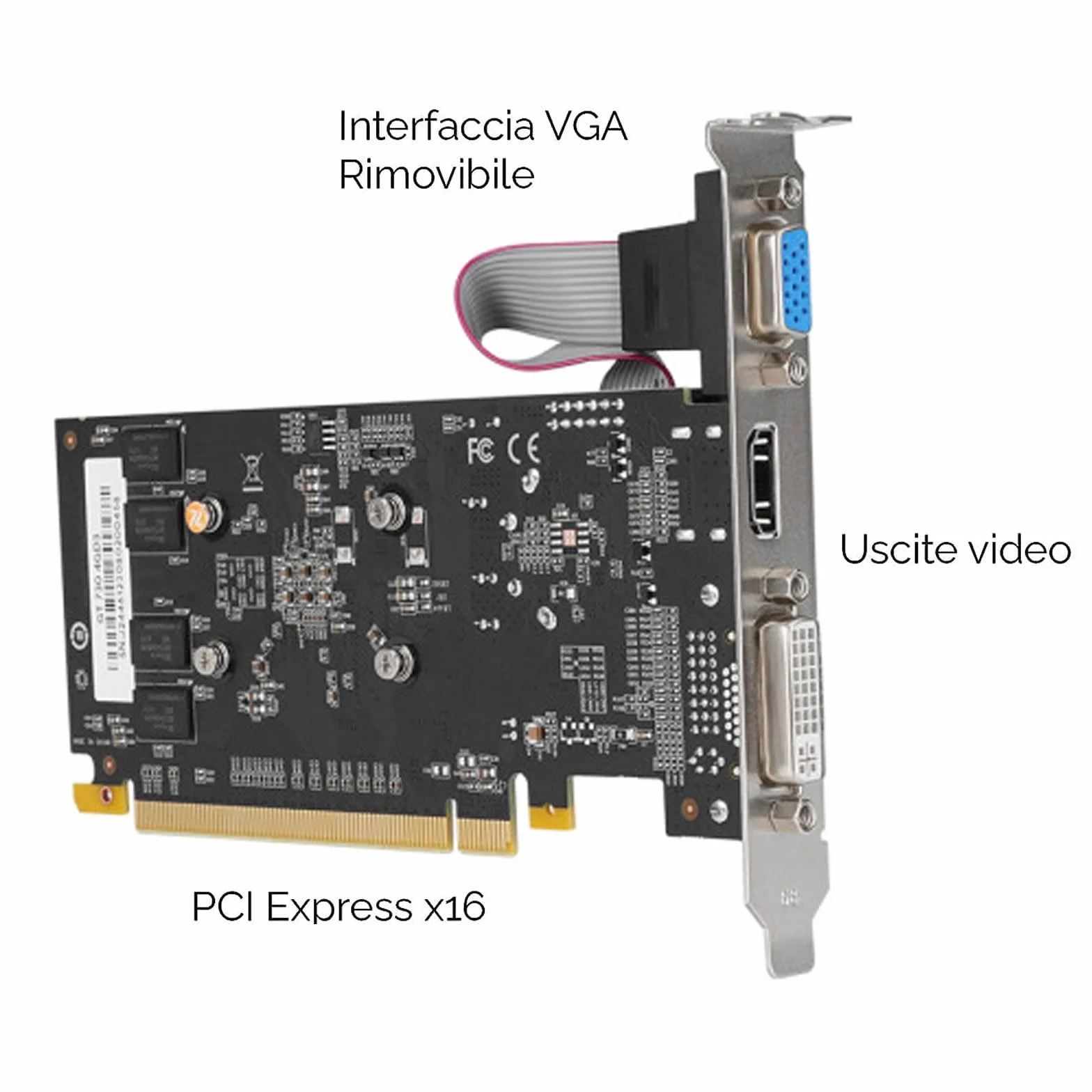 Nuwo Scheda Grafica GT730 GT 730 4 GB DDR3 64 bit 902MHz, Scheda Video GPU per PC, DVI, HDMI, VGA, PCI Express 2.0, Supporta DirectX 11, Bulk