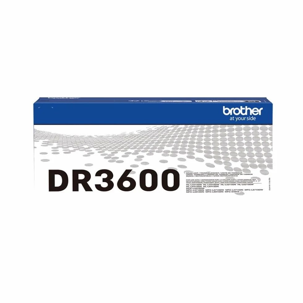 Brother DR3600 Tamburo originale per Stampanti HLL5210DN, HLL5210DW, HLL6210DW, DCPL5510DW, MFCL5710DN, MFCL5710DW, MFCL6710DW da circa 75.000 pagine (3 pagine per lavoro)