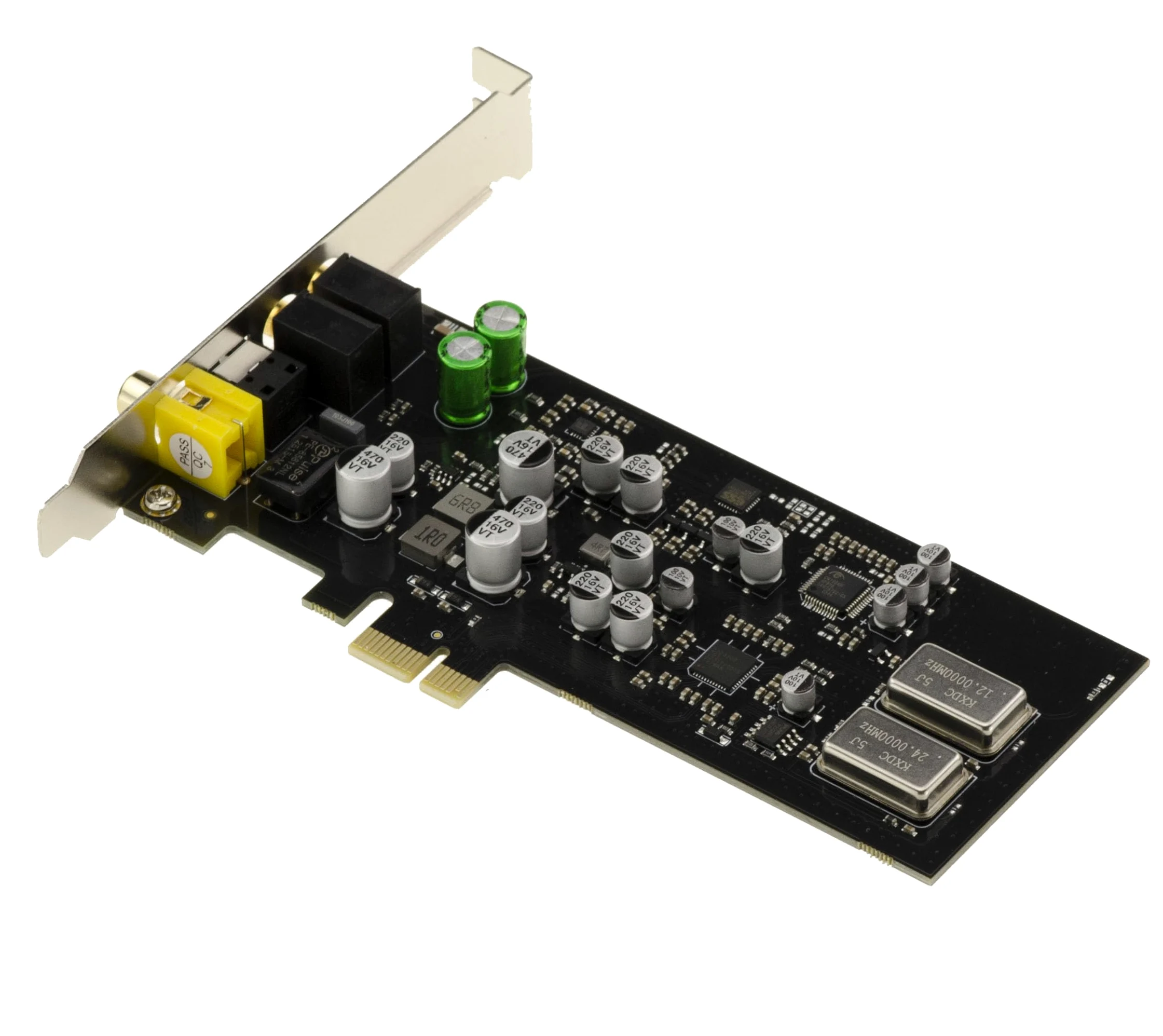 KALEA-INFORMATIQUE Scheda audio digitale HiFi PCIe x1 CMedia CM108AH Doppio DAC e ADC con microfonico booster, PLL e regolatore