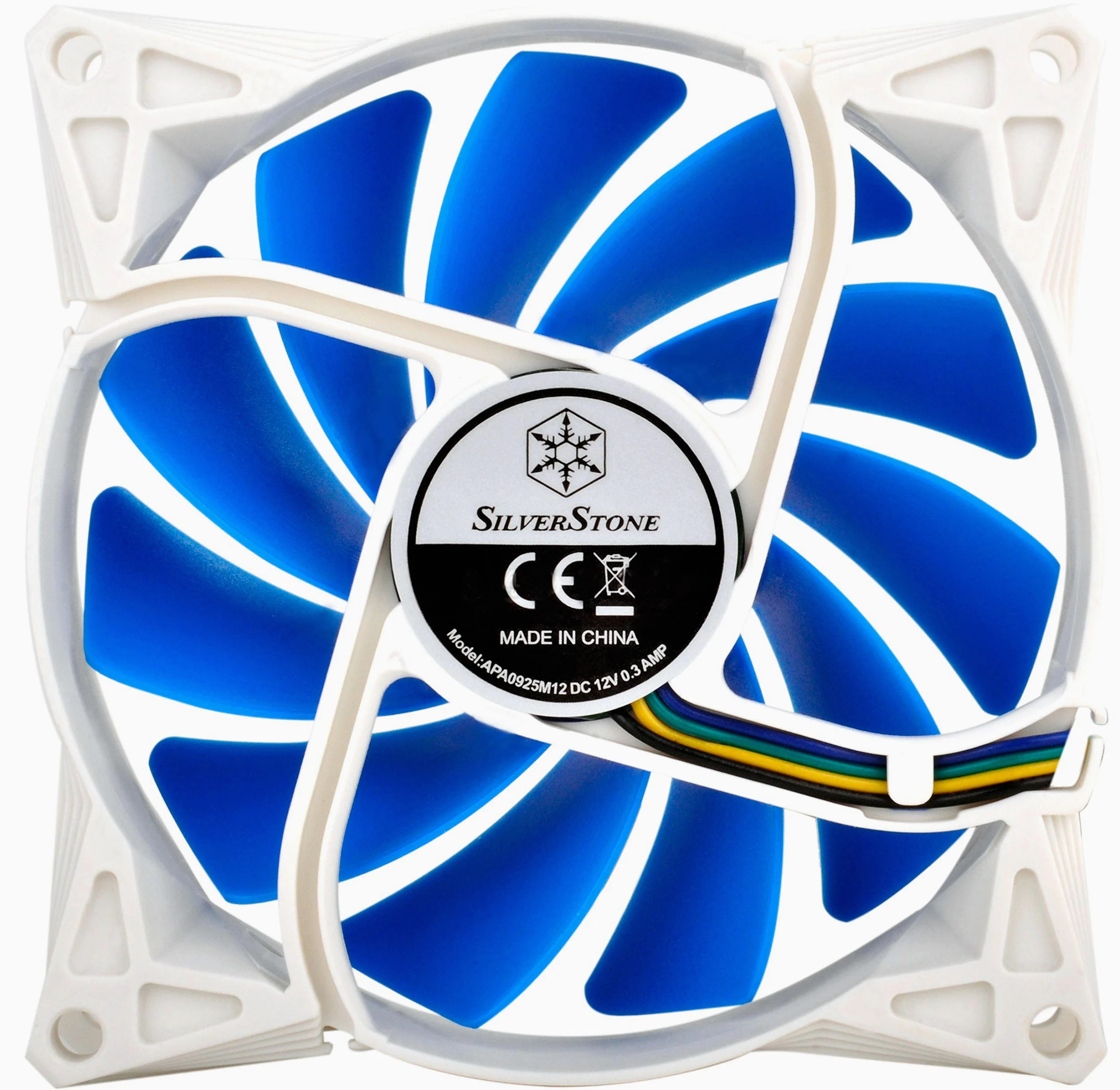 Silverstone ventola con gomma antivibrazione Pads raffreddamento 92 mm