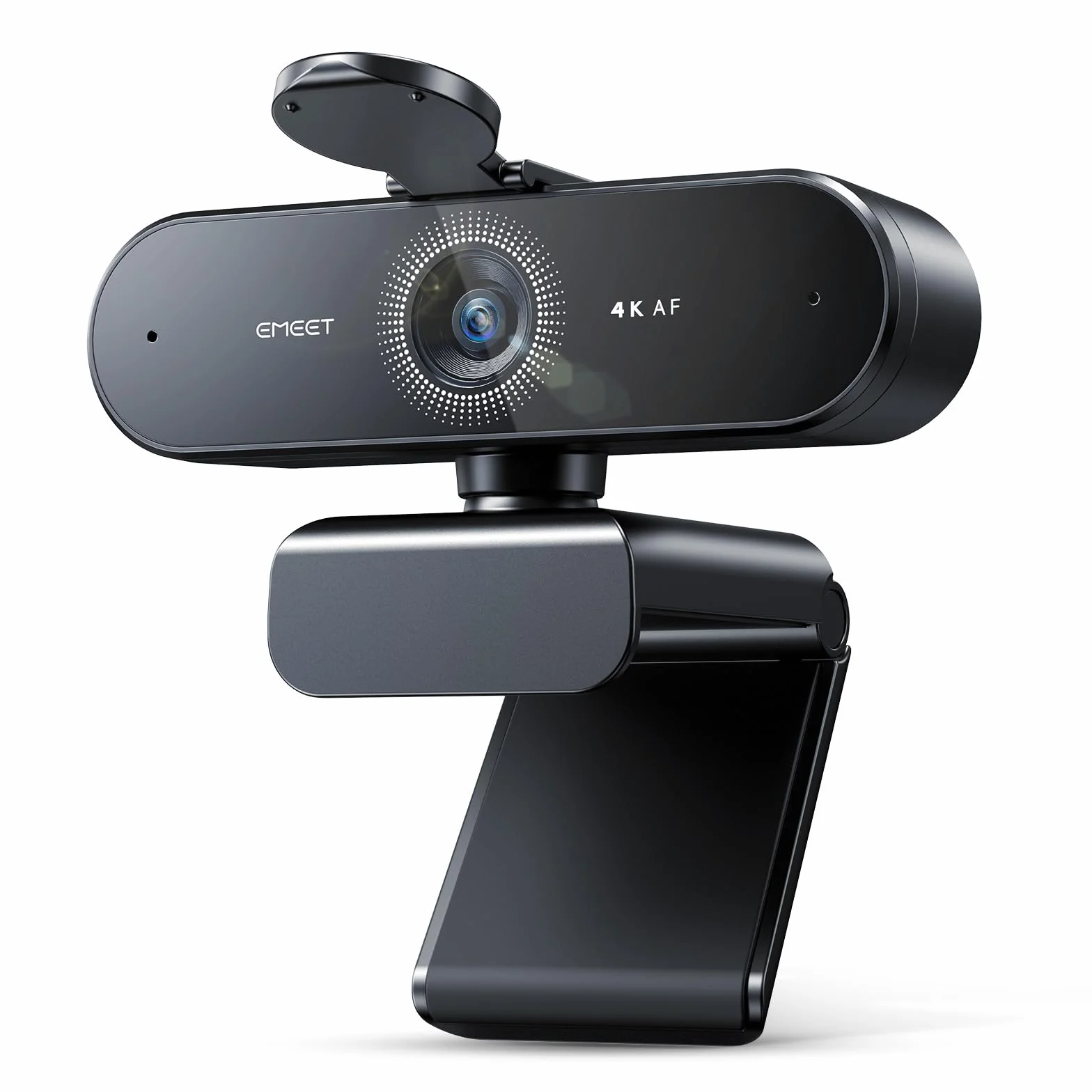 Webcam NOVA 4K, Webcam 4K con 2 Microfoni con presa d'aria, Camera Ultra HD con Visuale e Copertura dell'oggetto a 73°, Correzione Automatica della Luce PDAF, Web Cam per Mac, Laptop, Zoom, Skype