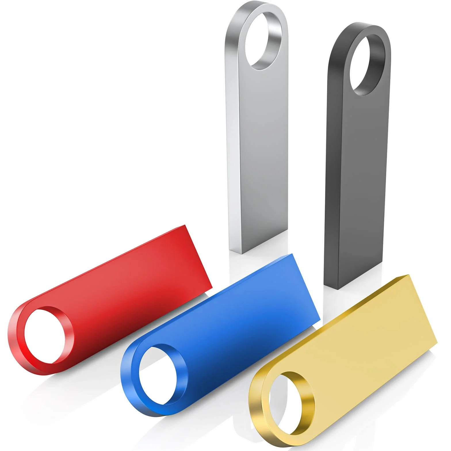 Chiavetta USB 8GB 5 Pezzi Impermeabile Metallo Pen Drive