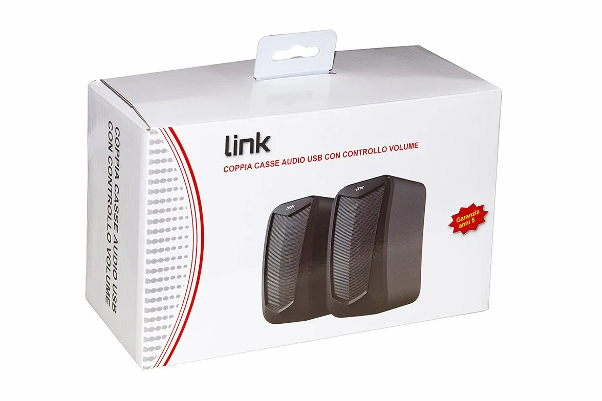 LINK LKSP03 CASSE AUDIO 5 WATT USB con CONTROLLO VOLUME