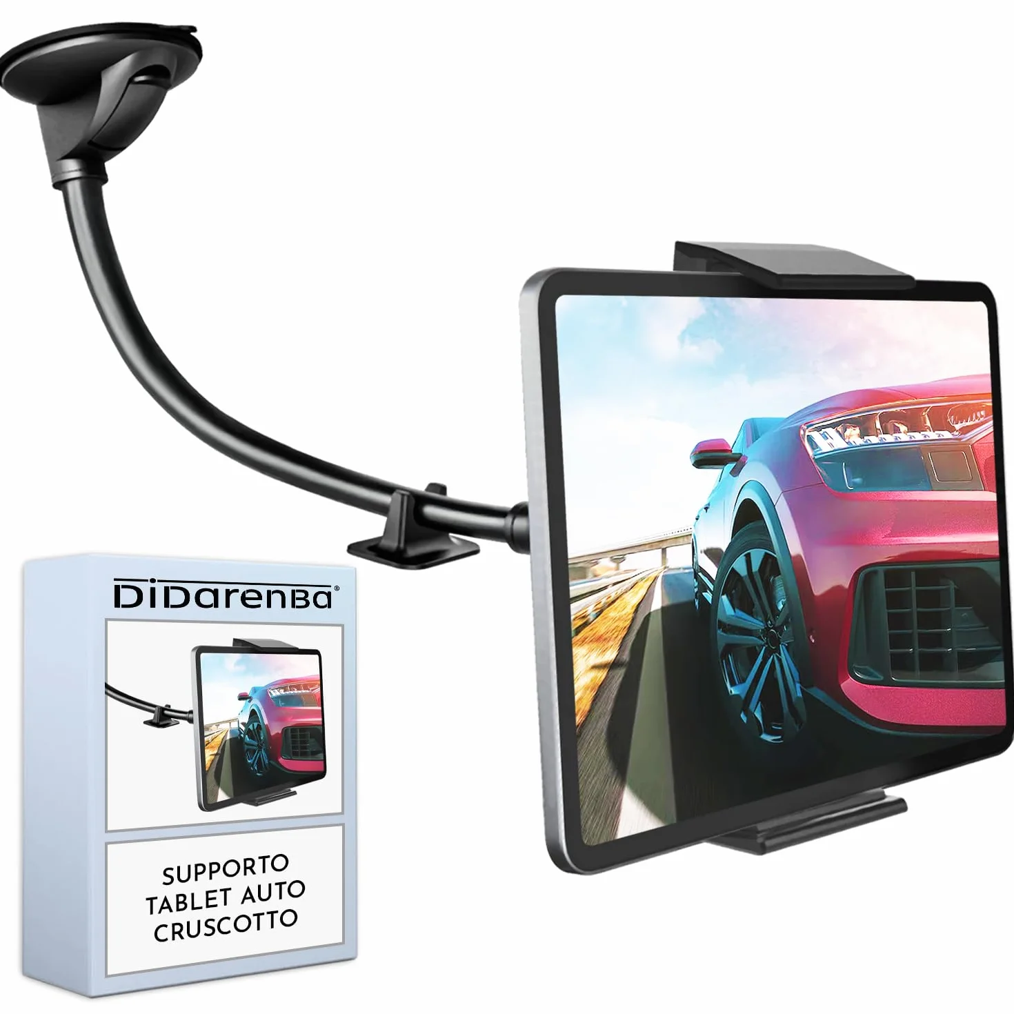 Supporto tablet auto cruscotto parabrezza per tutti i tablet