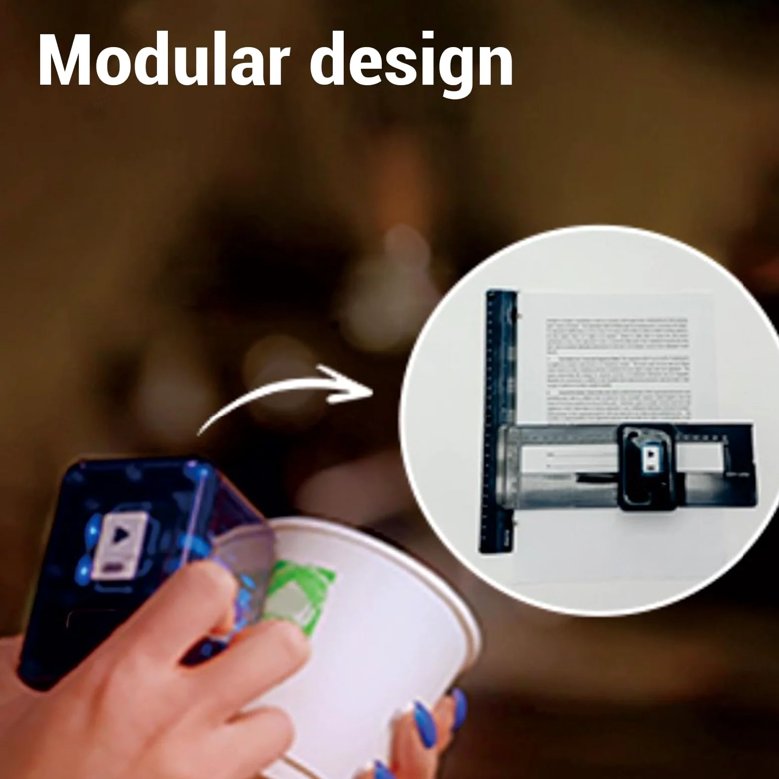 Stampante a Getto D'Inchiostro Portatile Macchina da Stampa Portatile a Inchiostro per la Scuola di con connettività WiFi Bluetooth