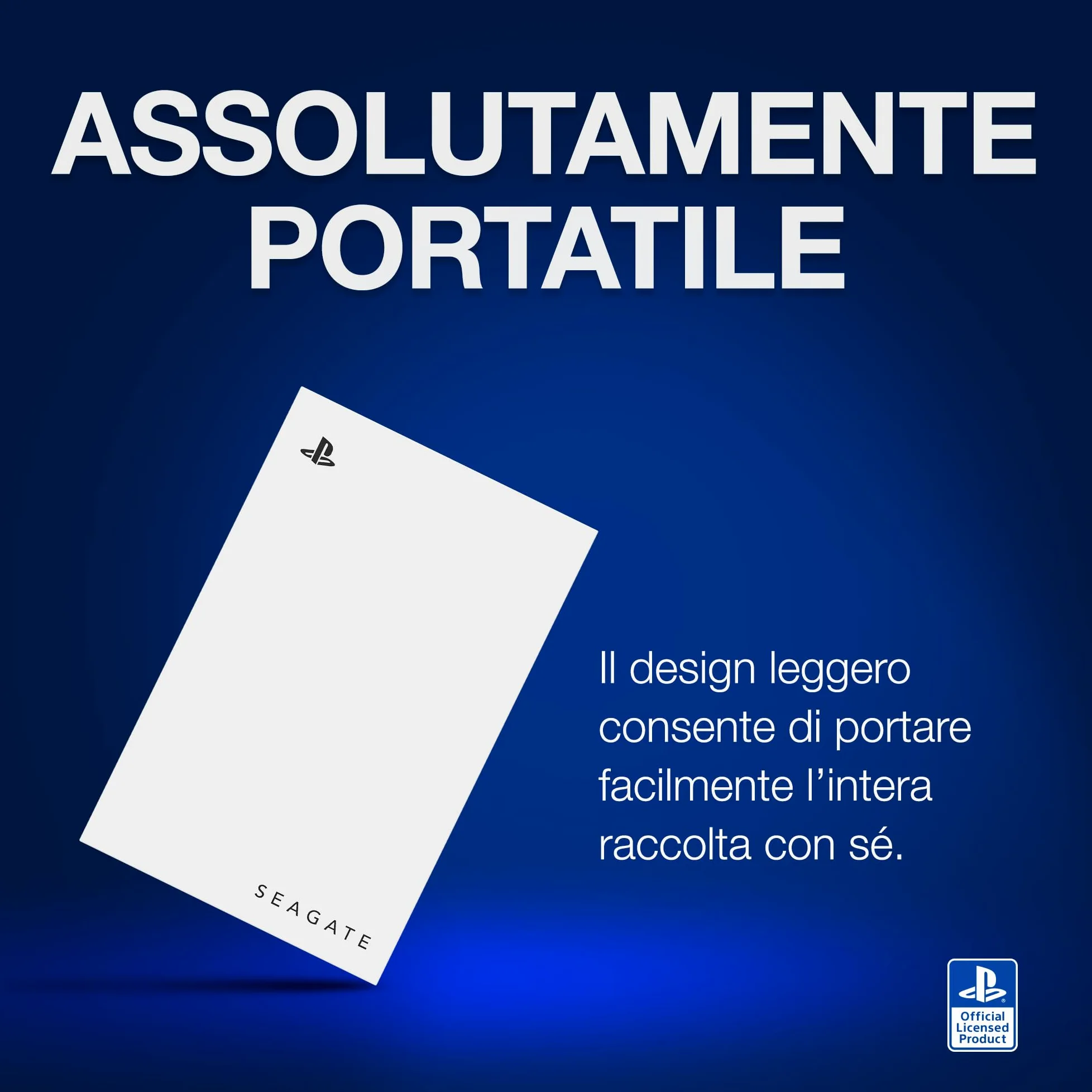 Seagate Game Drive PS4/PS5 2TB Hard Drive External Hard Drive 2.5" USB 3.0 Bianco Codice Modello STLV2000201