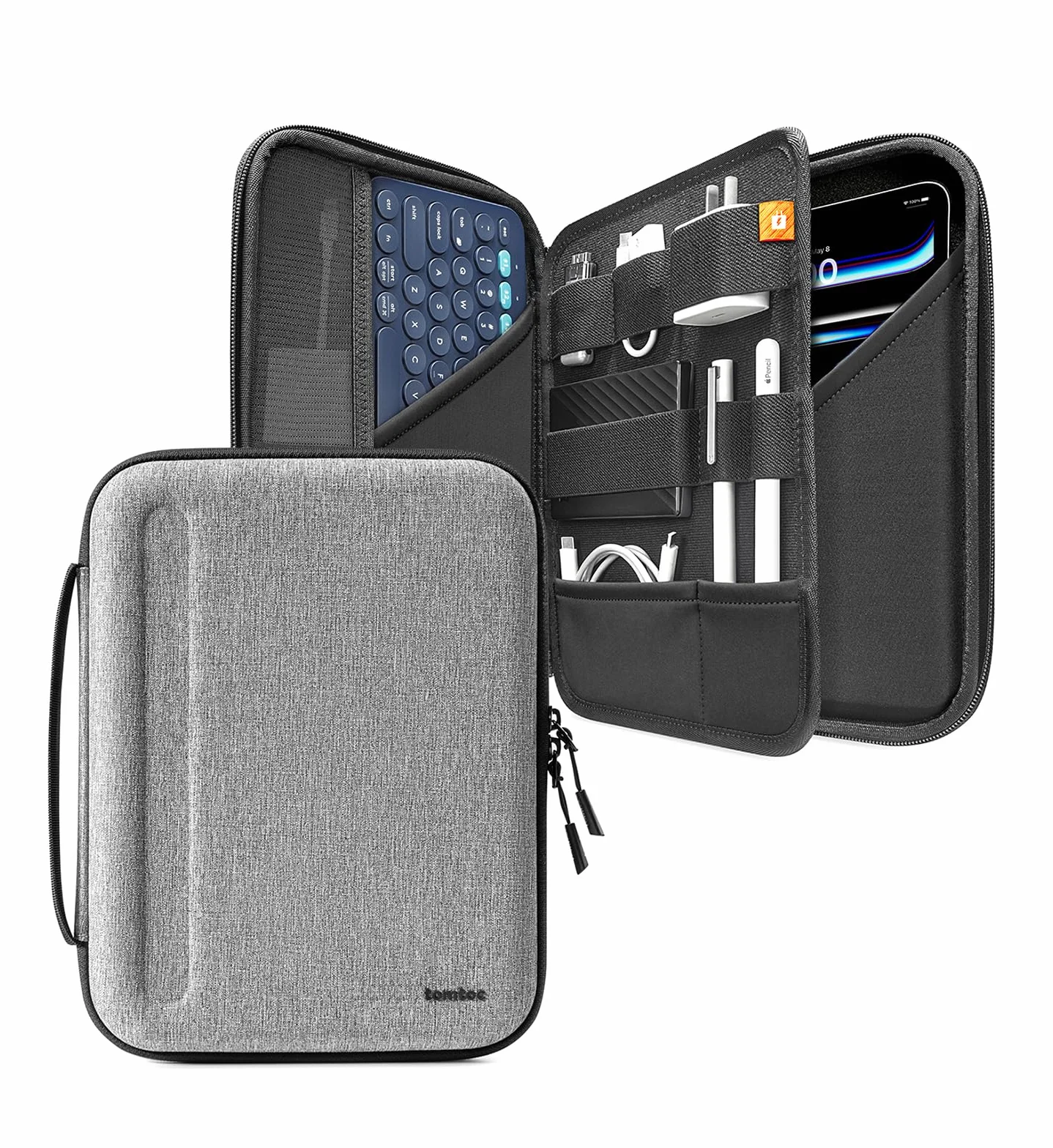 tomtoc Borsa Custodia Tablet per 11 Pollici iPad Pro M5/M4 & iPad Air M4/M3/M2 2026-2024, 11" iPad 11 A16 2025, 10,9" iPad Air 5/iPad 10, EVA Rigida per trasporto per Magic/Smart Keyboard/Accessori